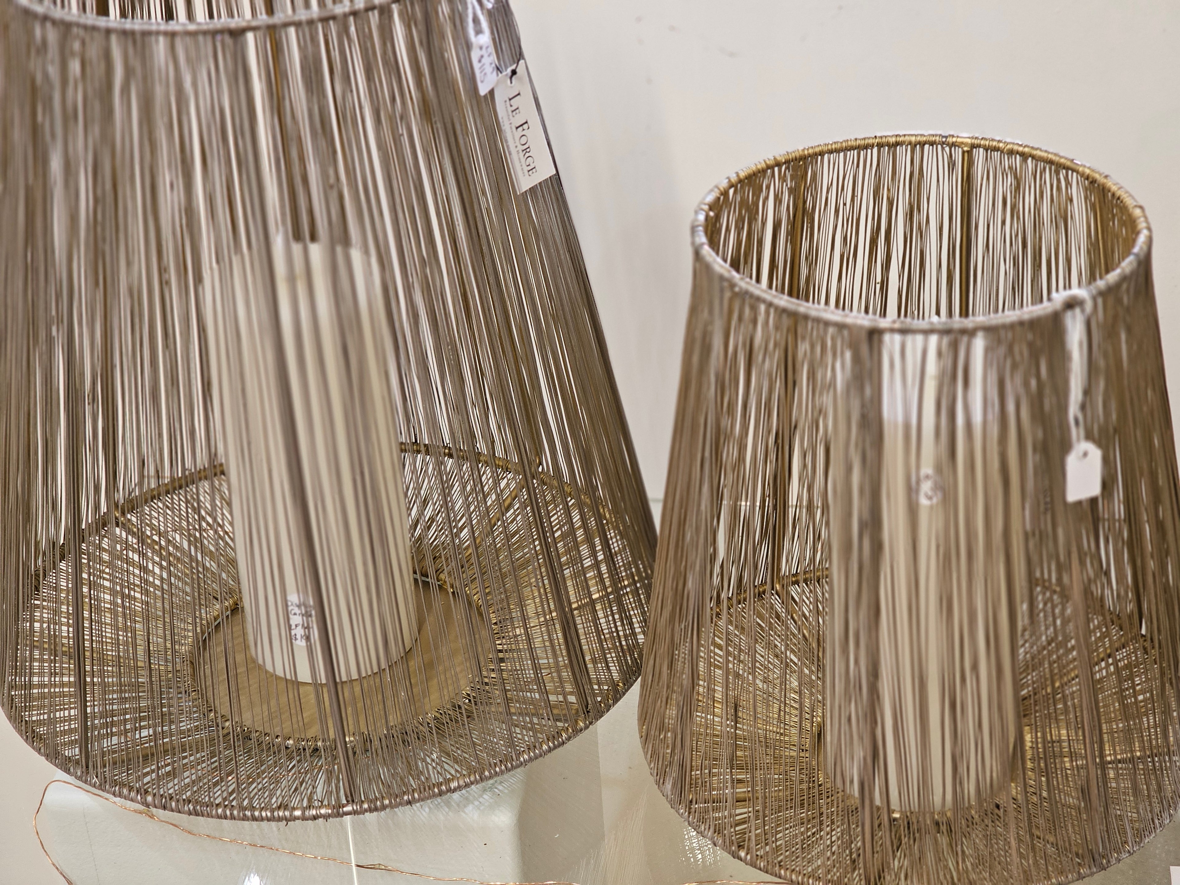 Braxton Lantern Silver & Gold