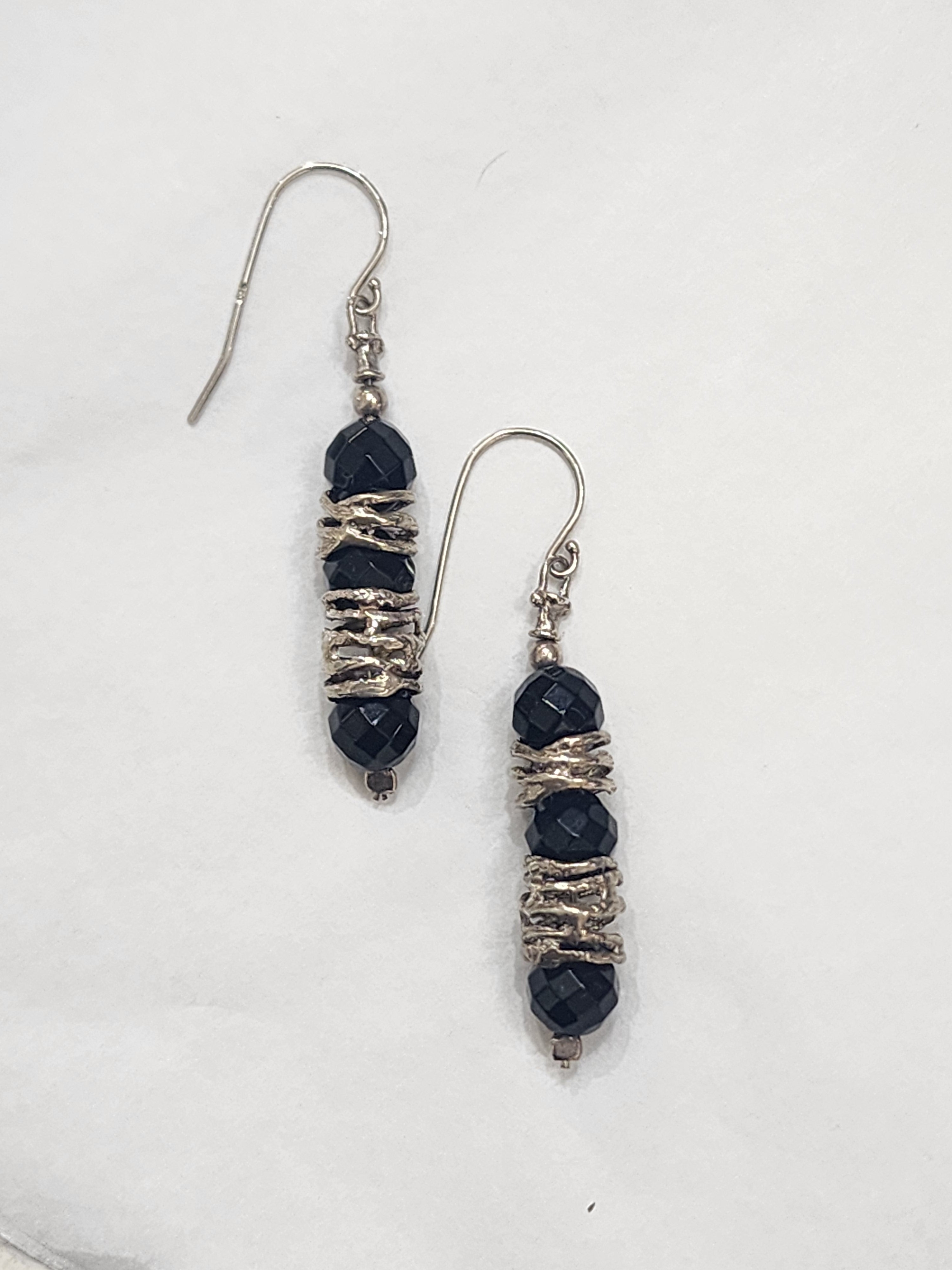 Black Obisidian Earring
