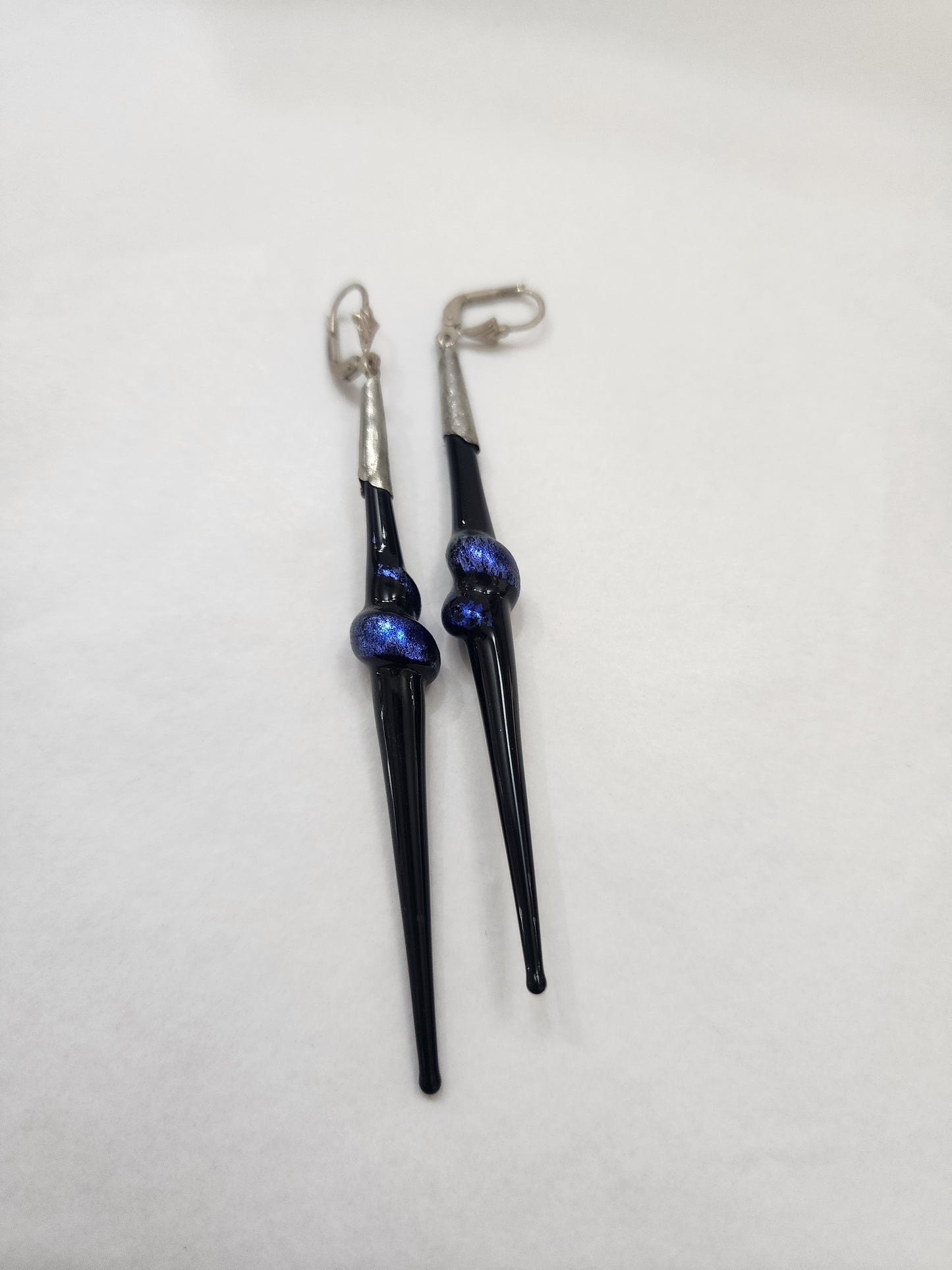 Dichroic Long Fused Longdrop Earring