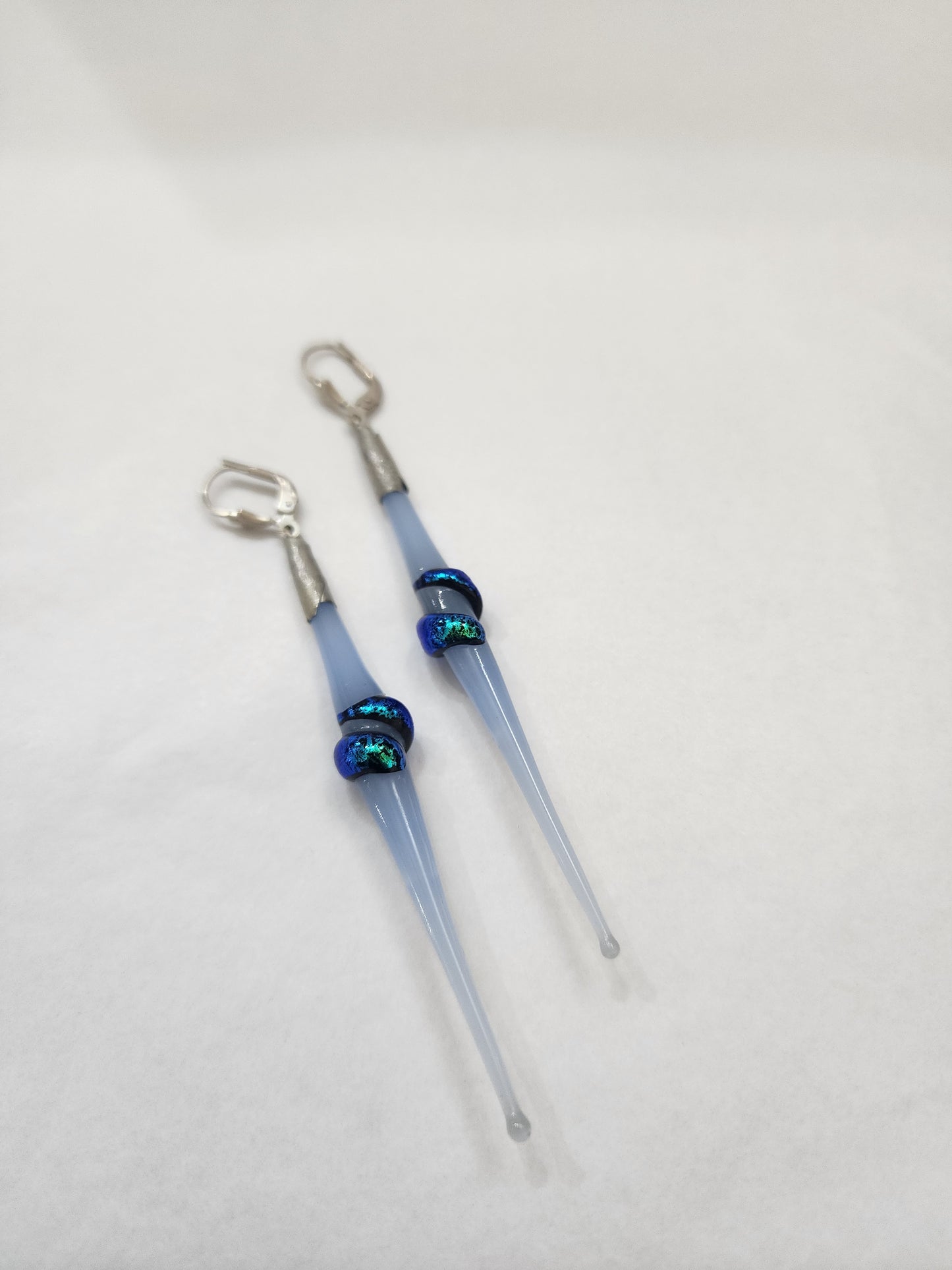 Dichroic Long Fused Longdrop Earring