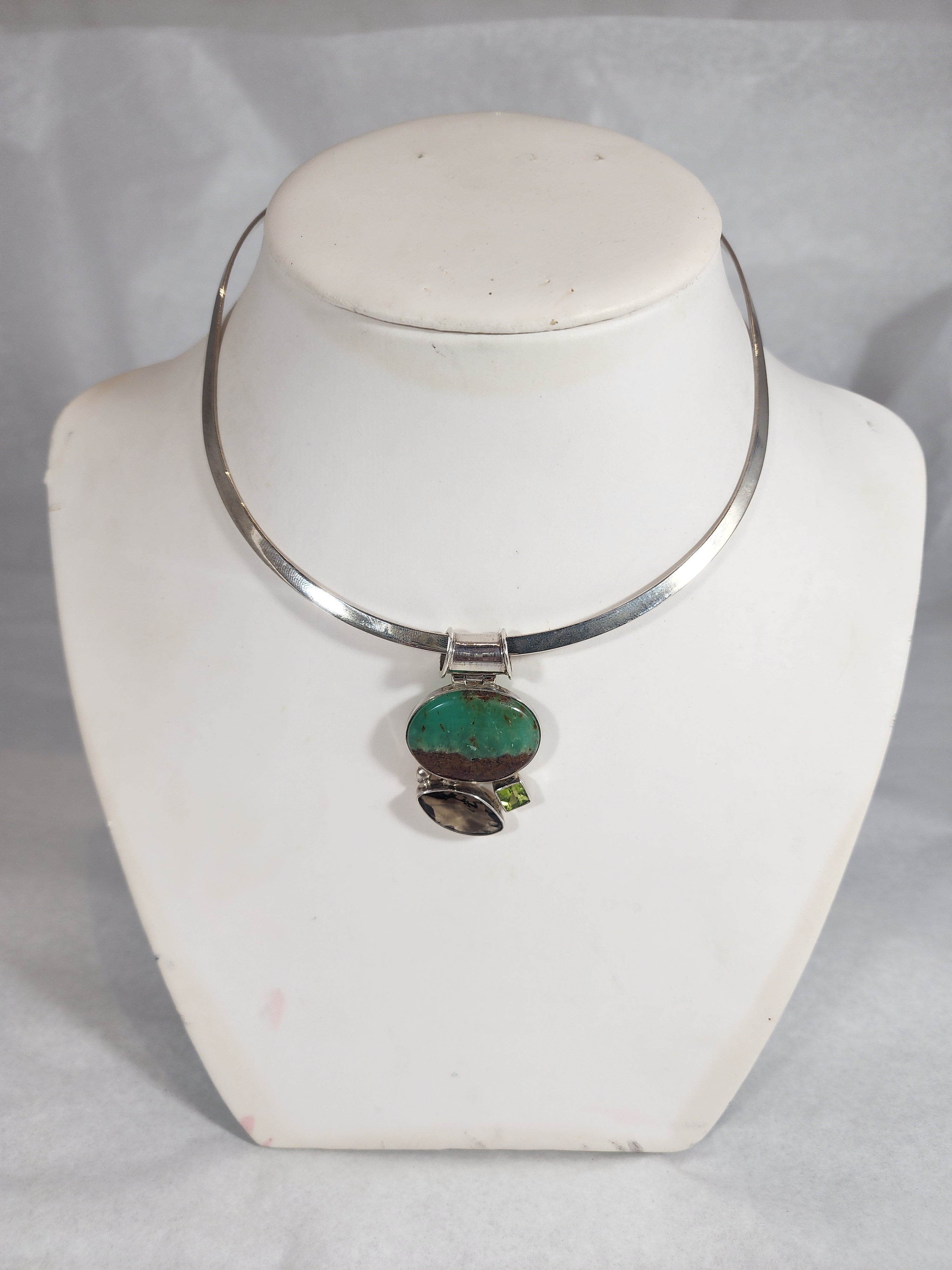 Chrysophase Multi - Pendant