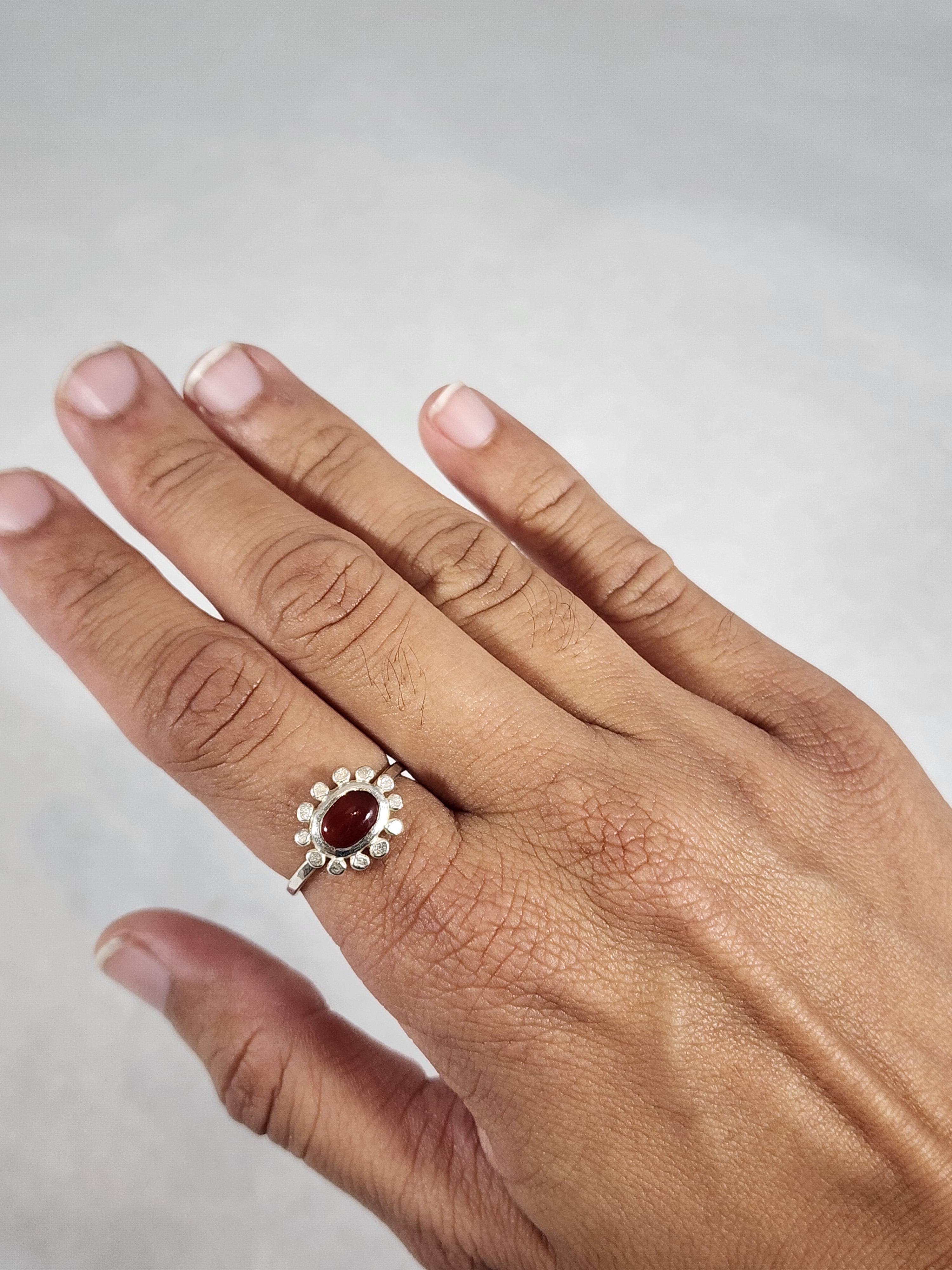 Carnelian Dewdrop - Ring