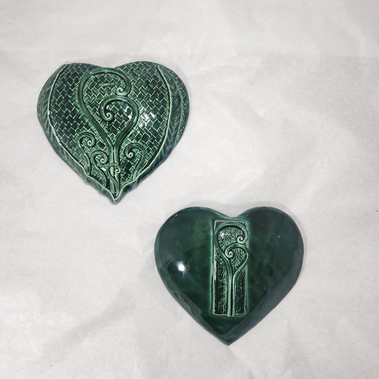 Koru Hearts - Ceramic Wall Hanging