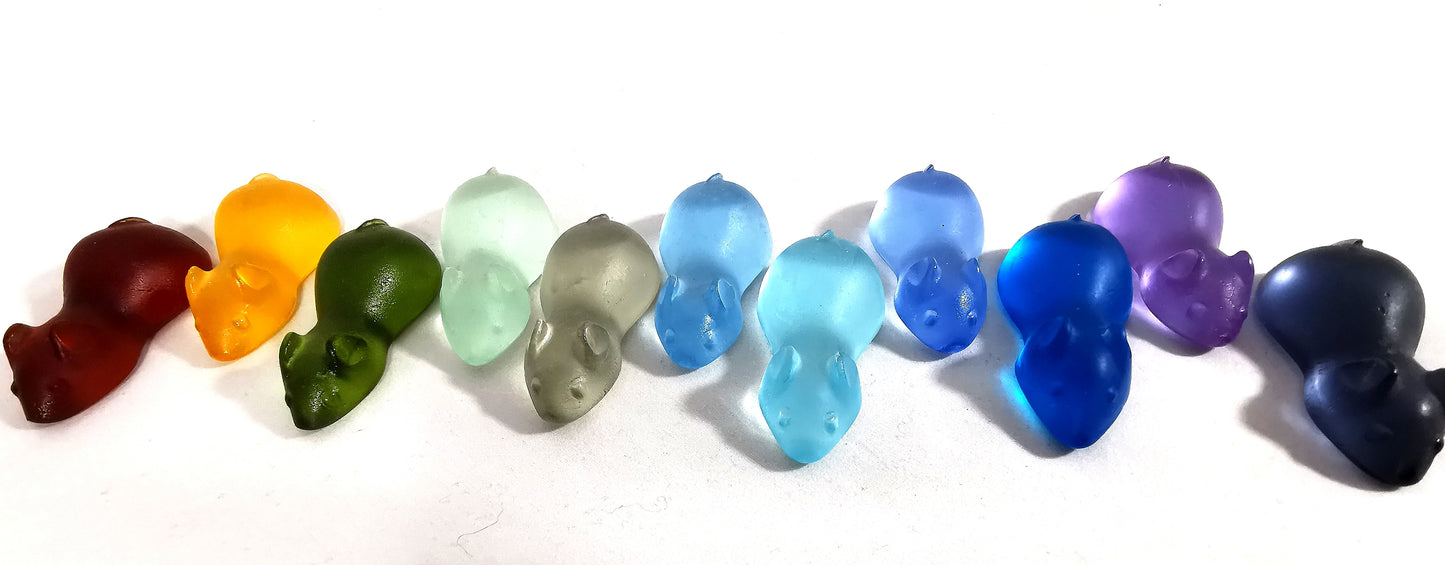 Cast Glass Hearts