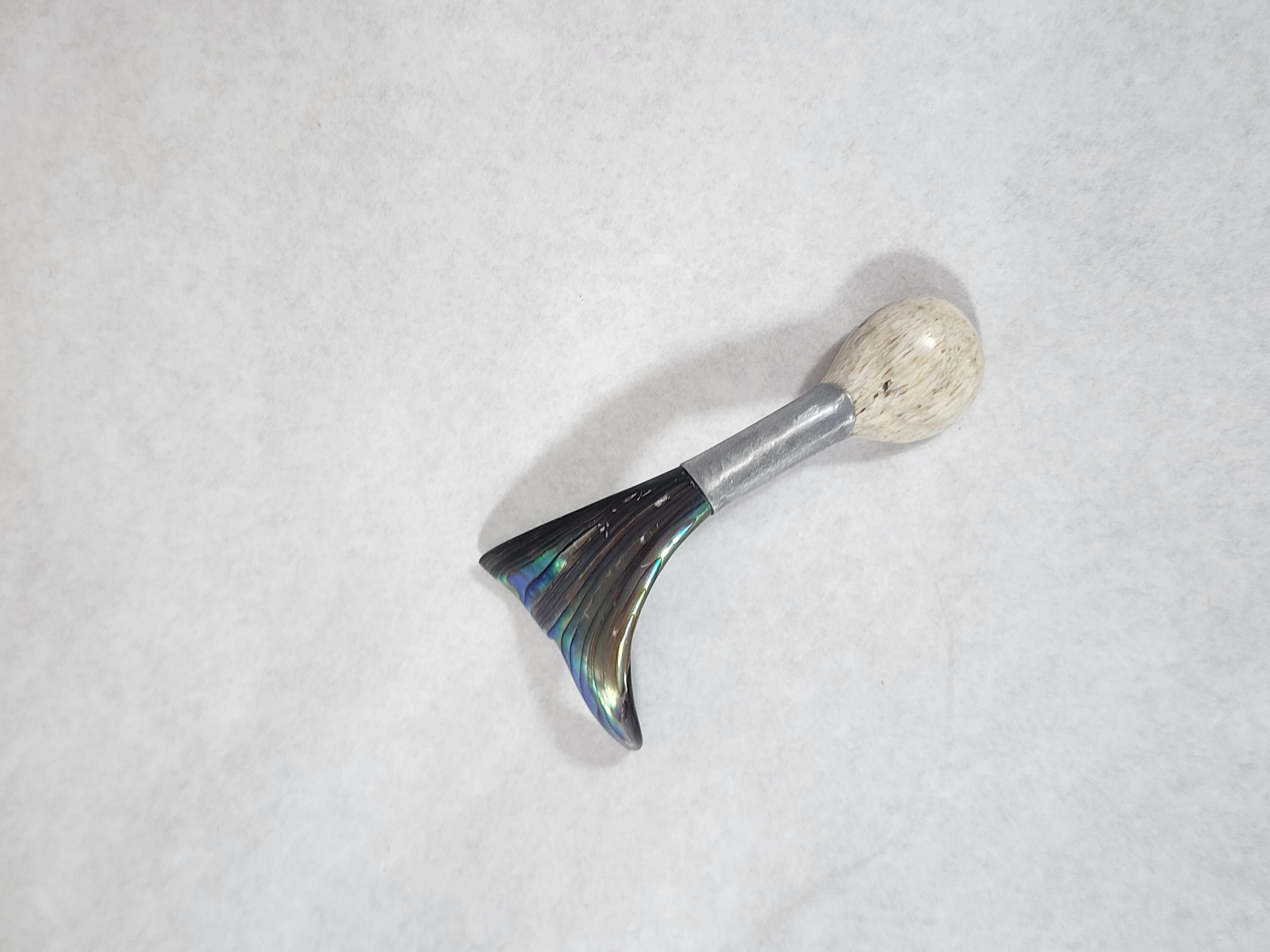 Spoon - Whale Bone with Paua Rib