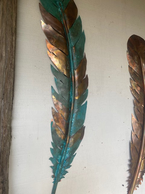 Large Feathers - Copper