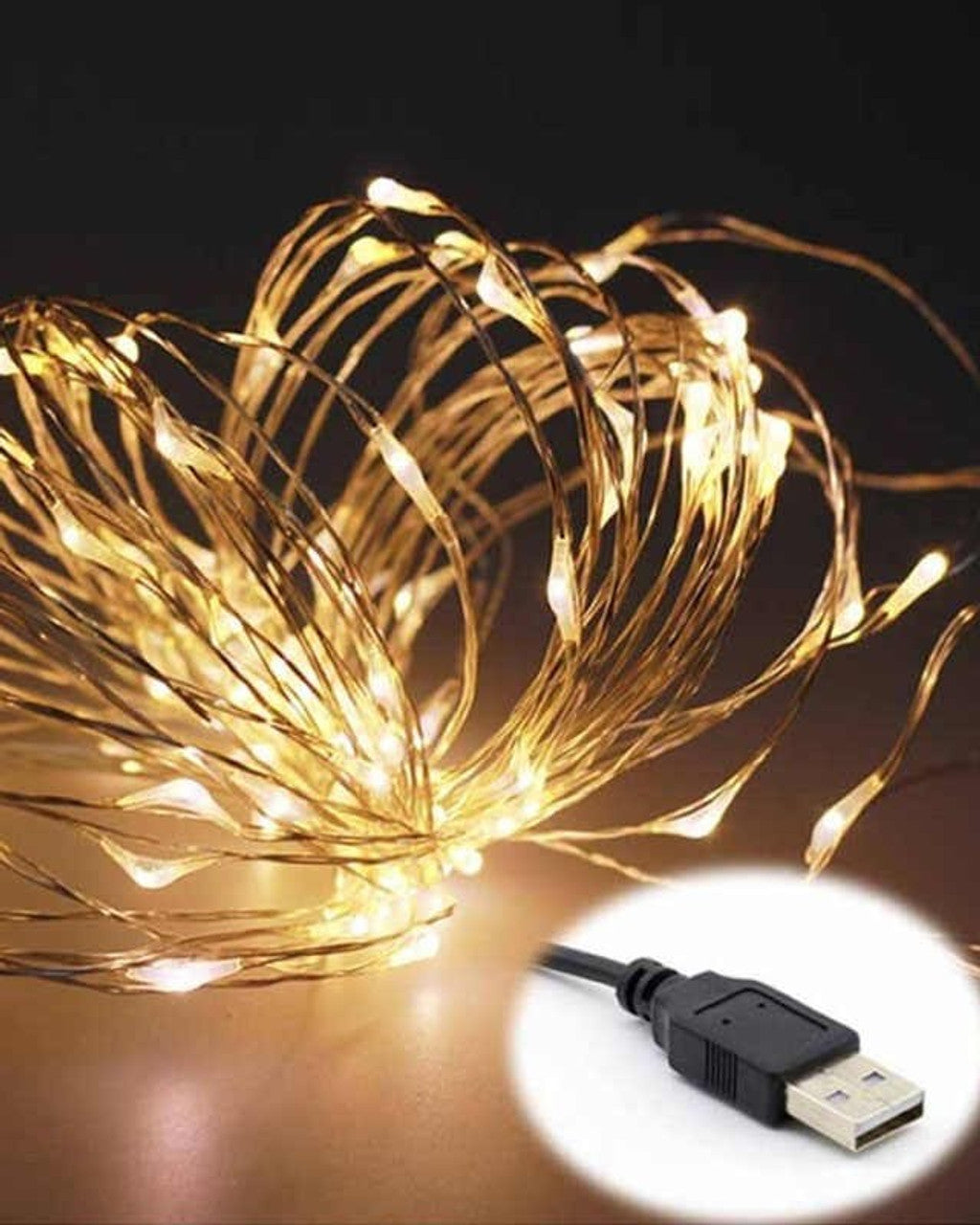 10m USB Warm White Seed Light