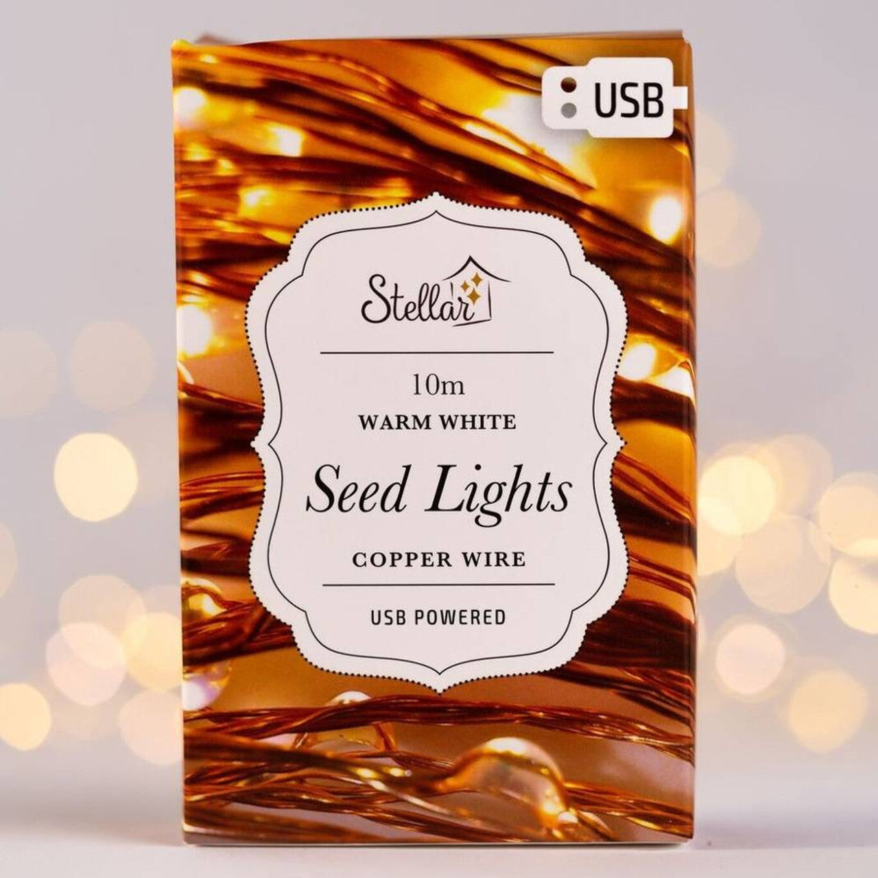 10m USB Warm White Seed Light