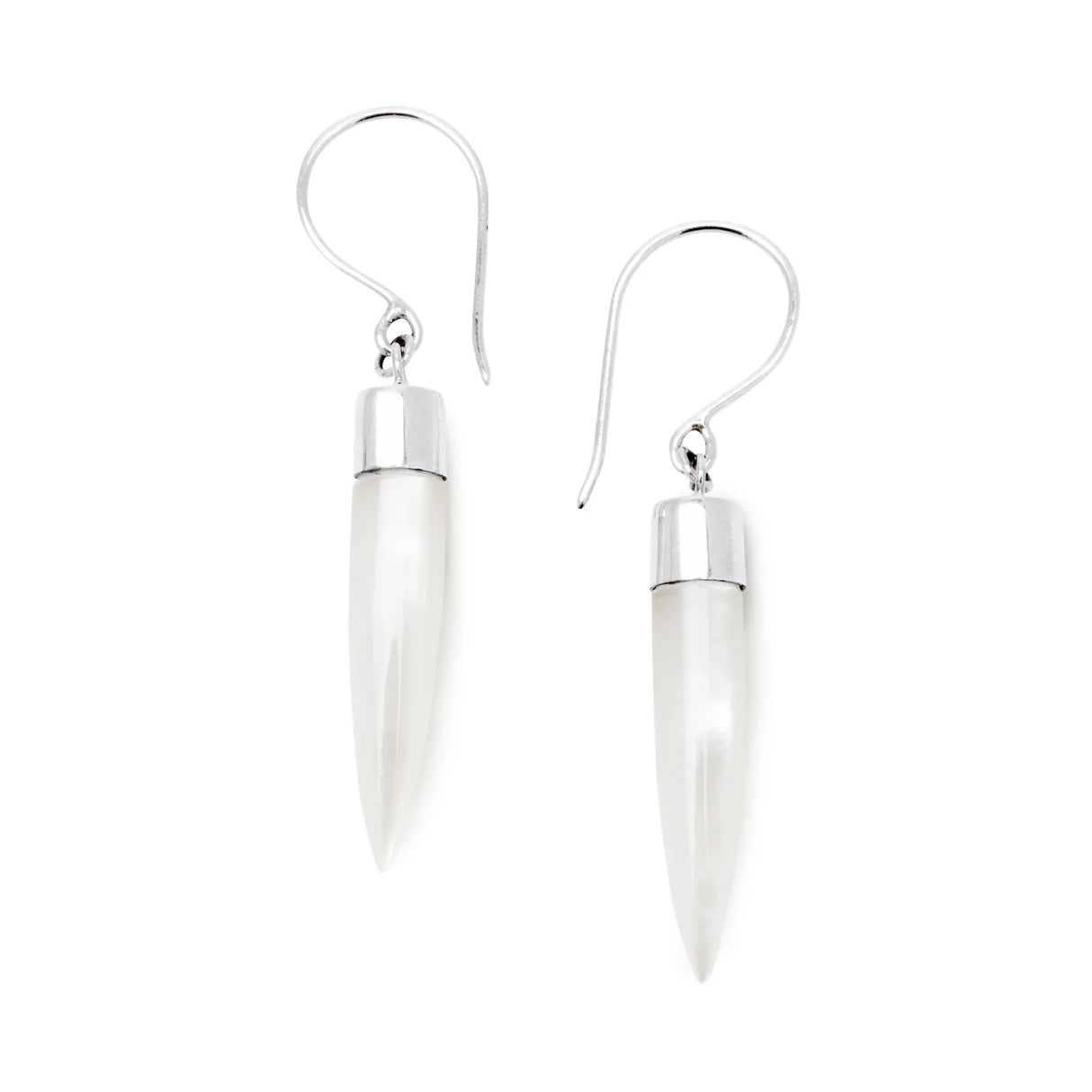 Mother of Pearl Point Earring