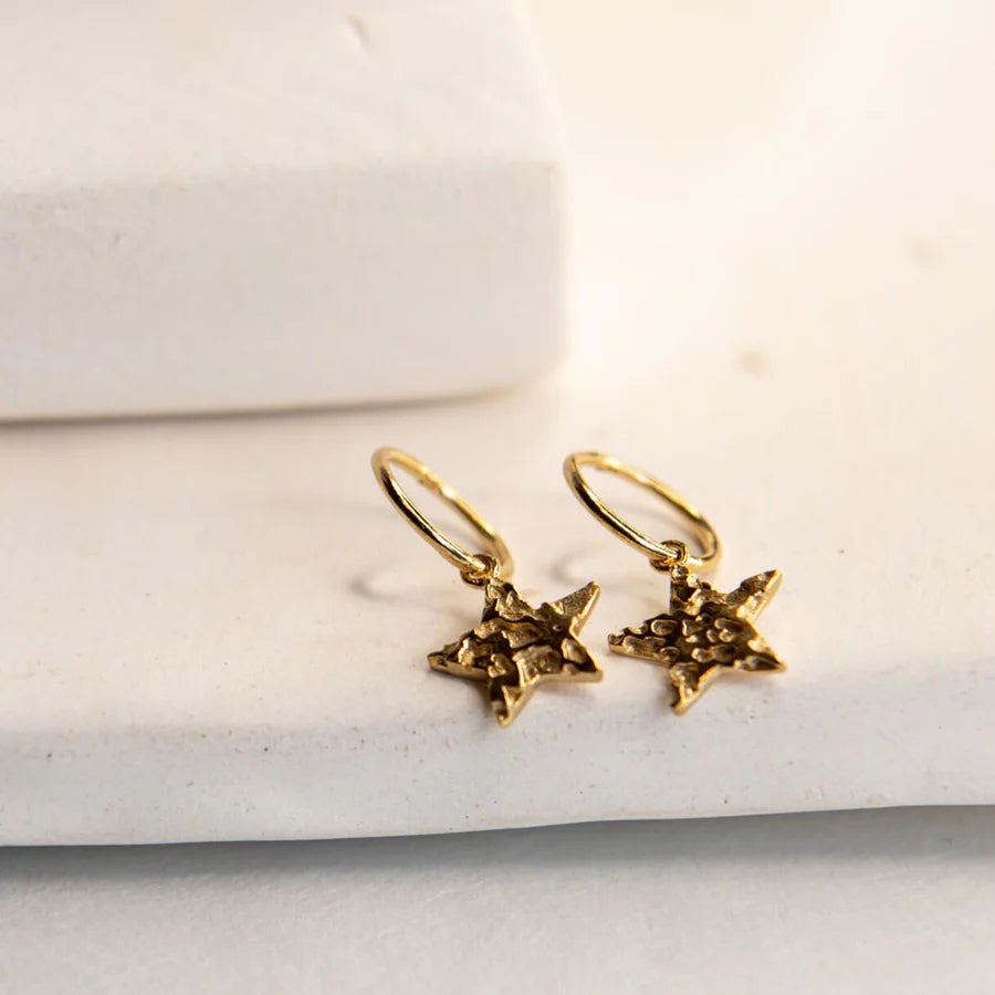 Lace Mini Star Drop Earrings