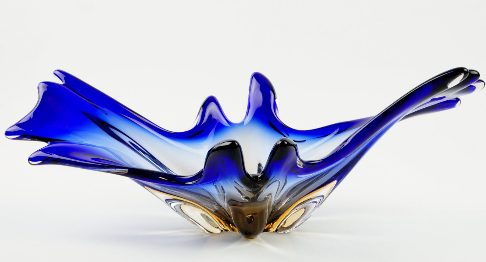 Blue/Orange Murano Centrepiece