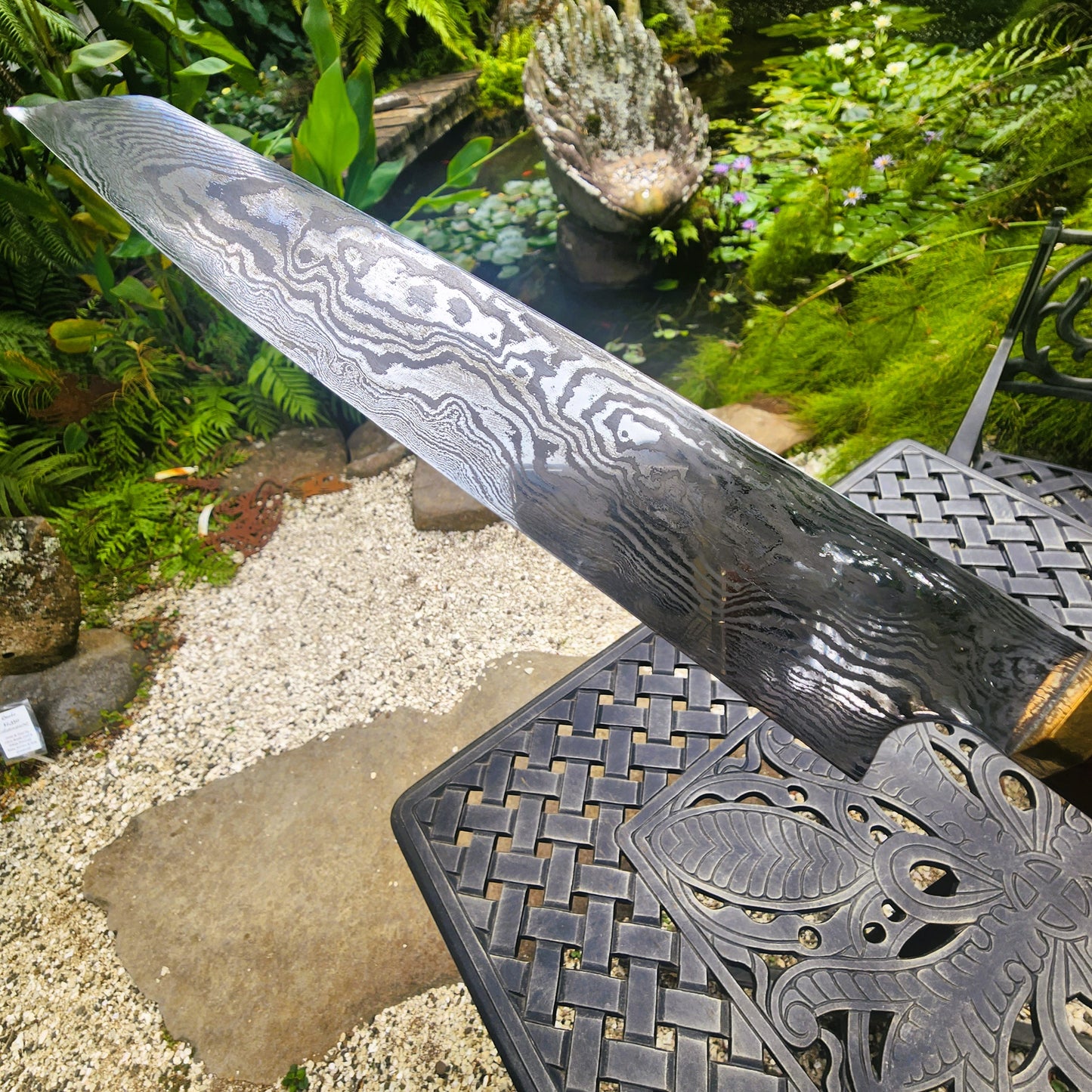 Damscus Kiritsuke Knive by Kaleb Smith