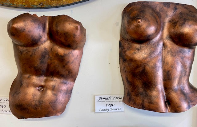 Ceramic Artworks with a Copper Glaze - from $230