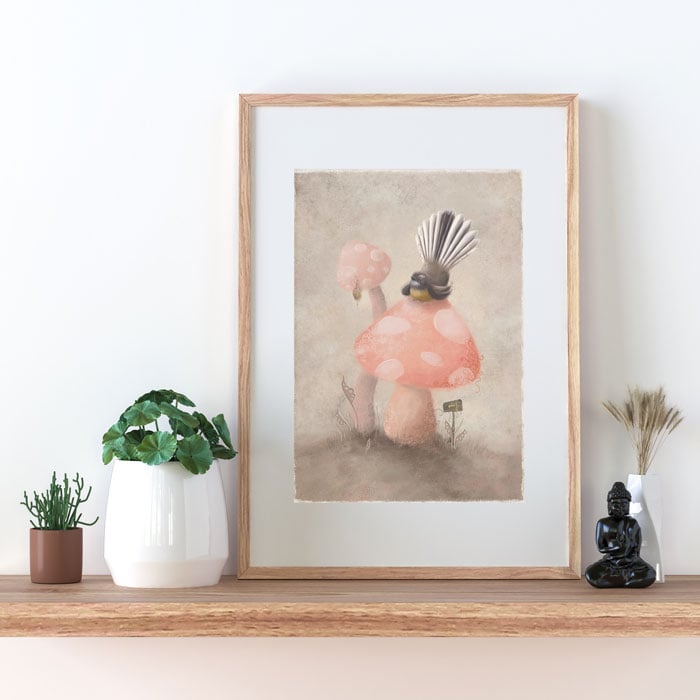Piwakawaka (Fantail) - Paper Print