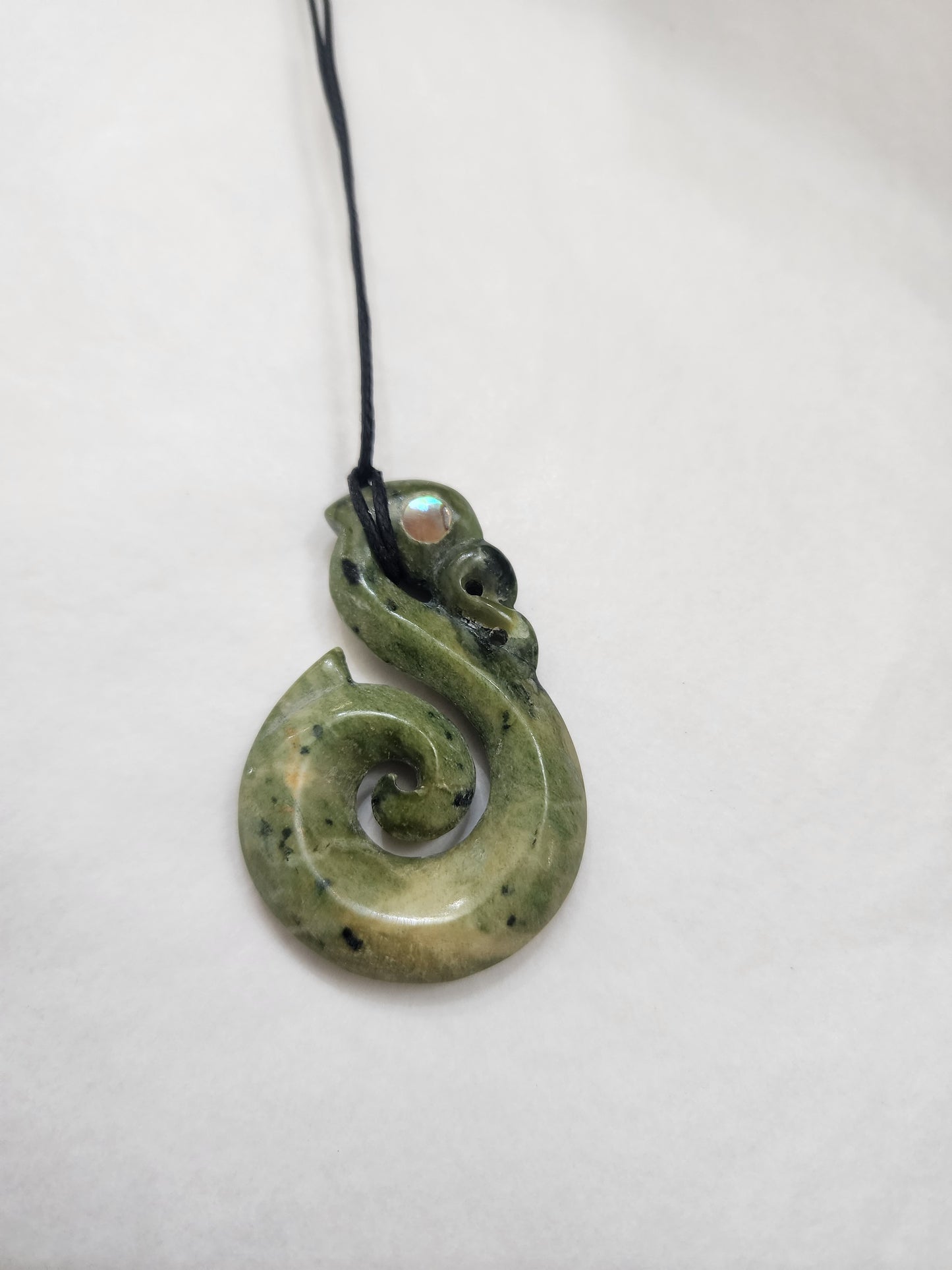 Manaia with Paua Eyes - Pounamu