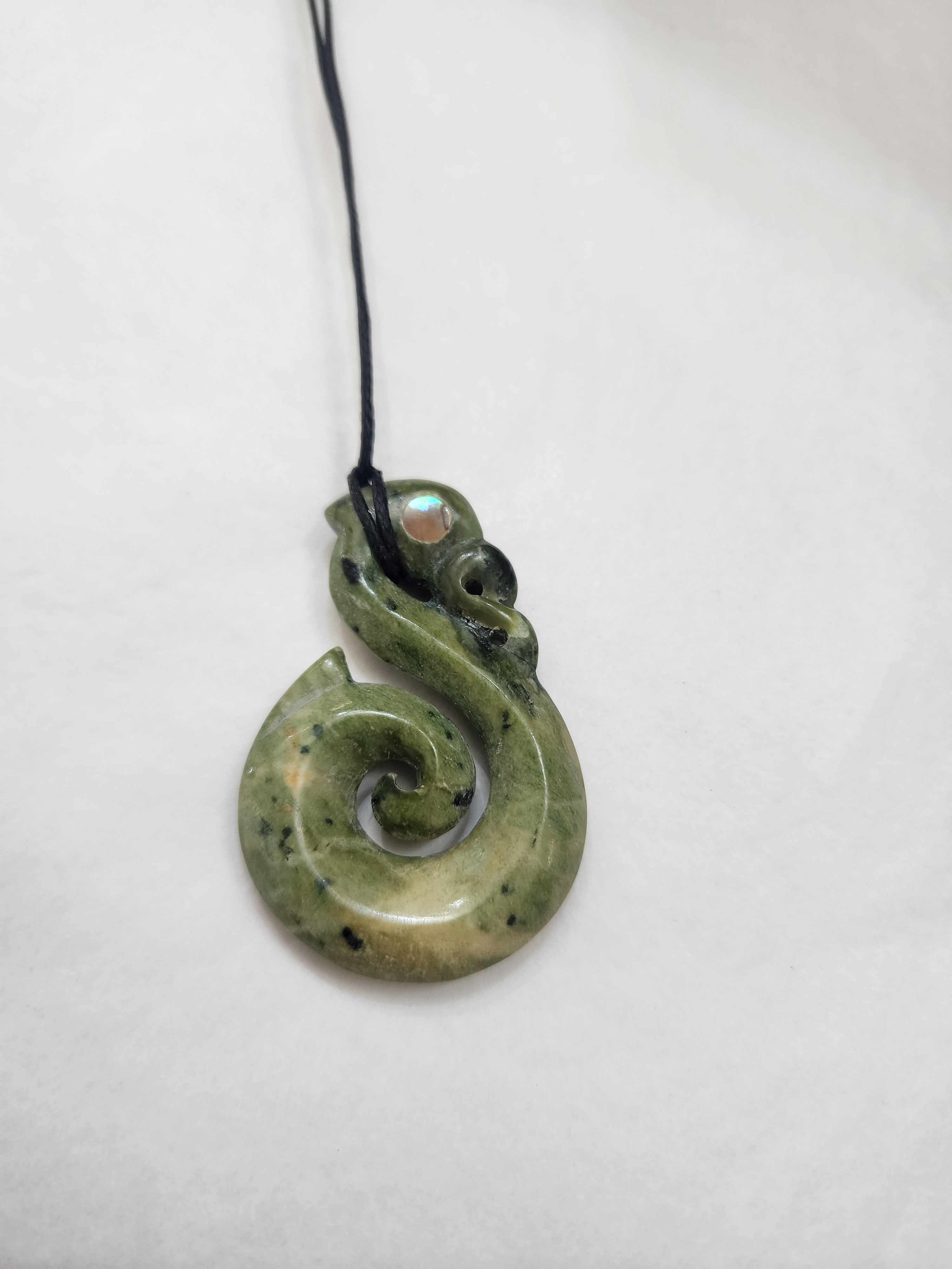 Manaia with Paua Eyes - Pounamu