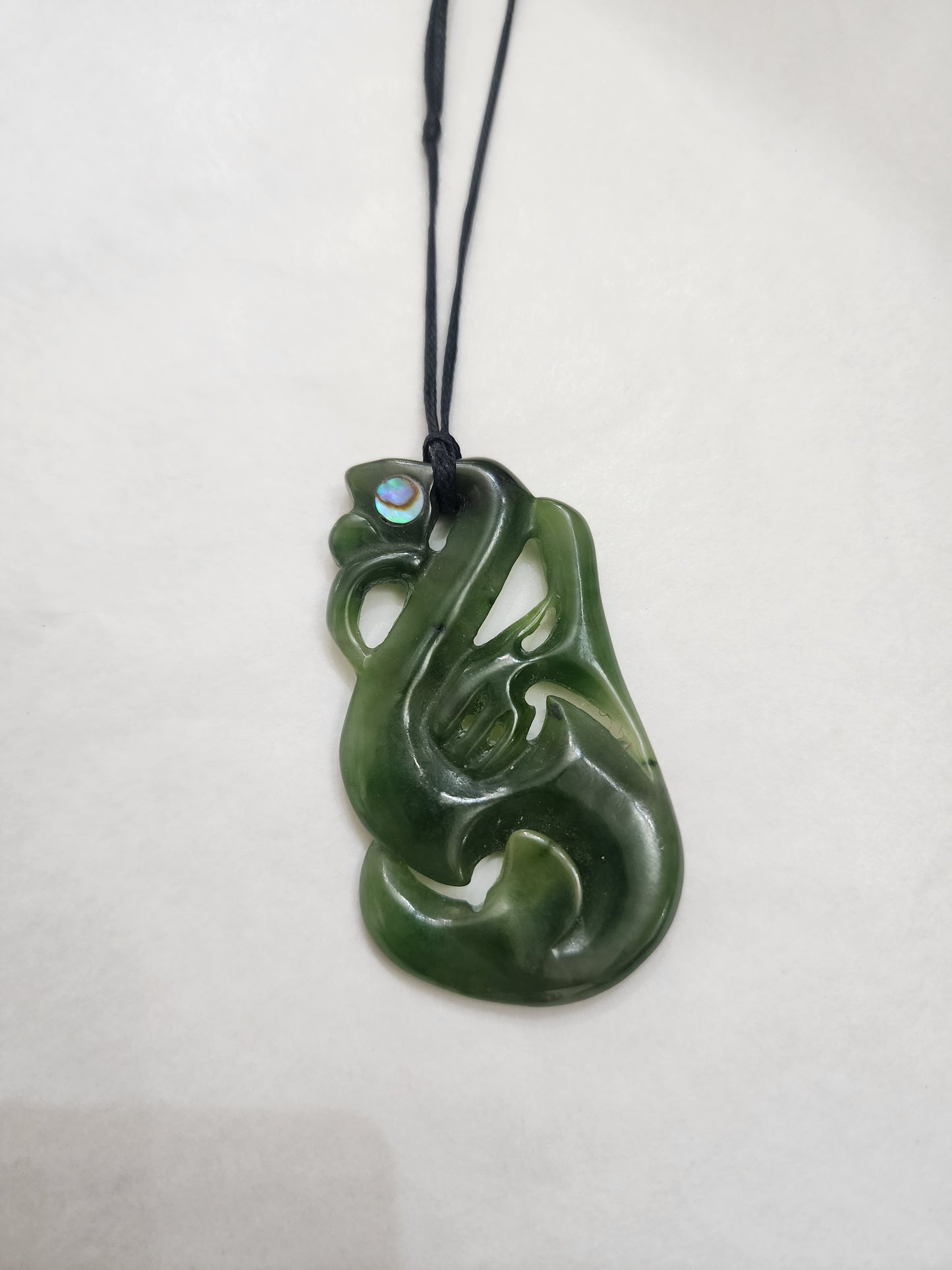Manaia with Paua Eyes - Pounamu
