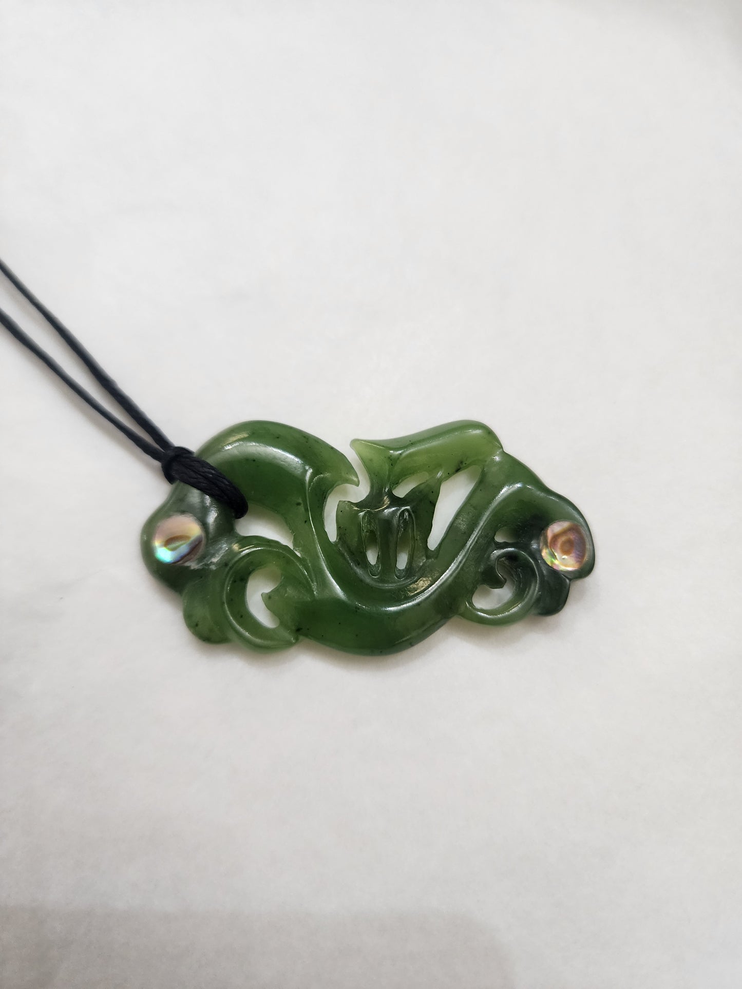 Manaia with Paua Eyes - Pounamu