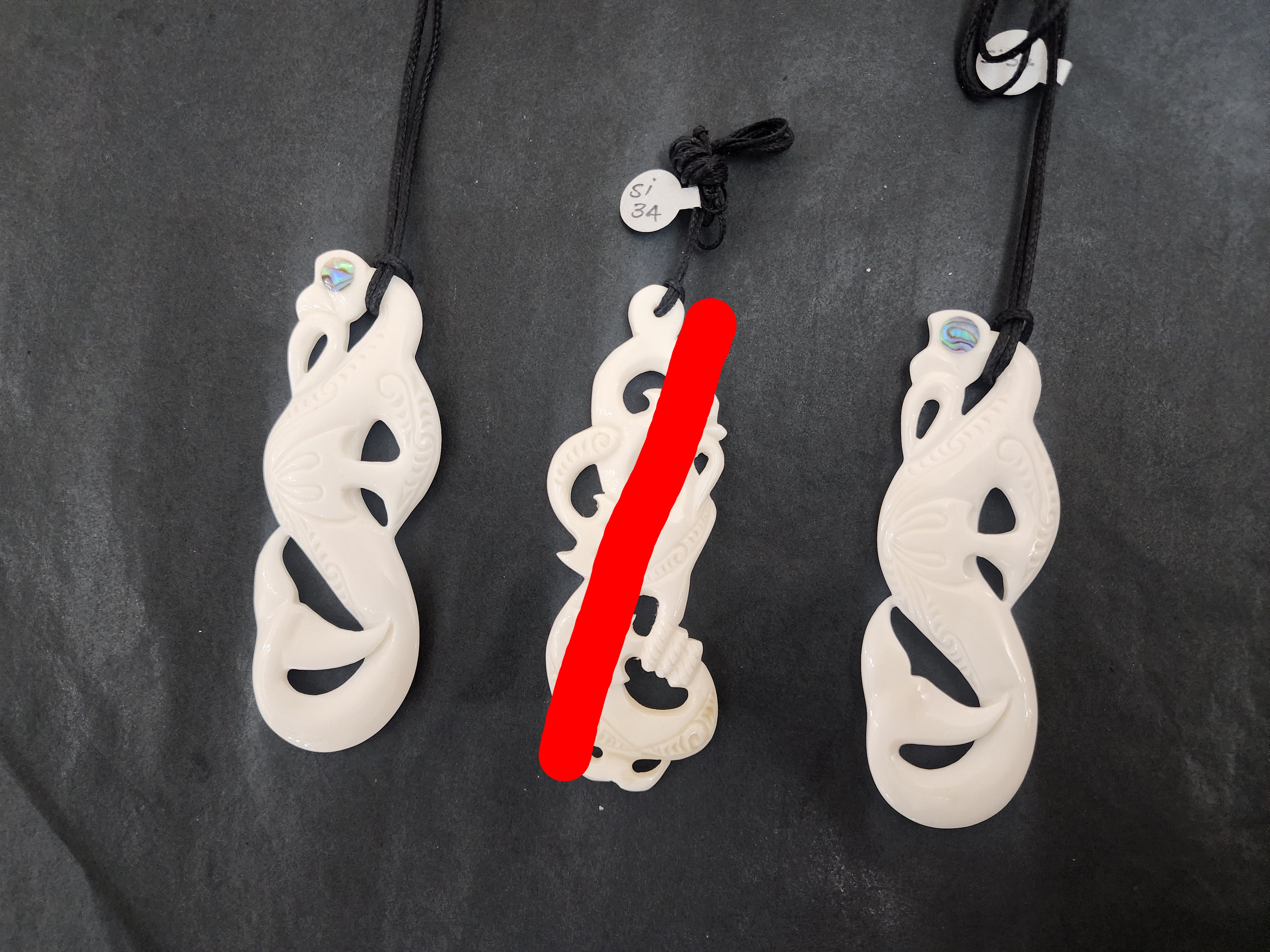 Manaia Pendant - Whalebone (Small)