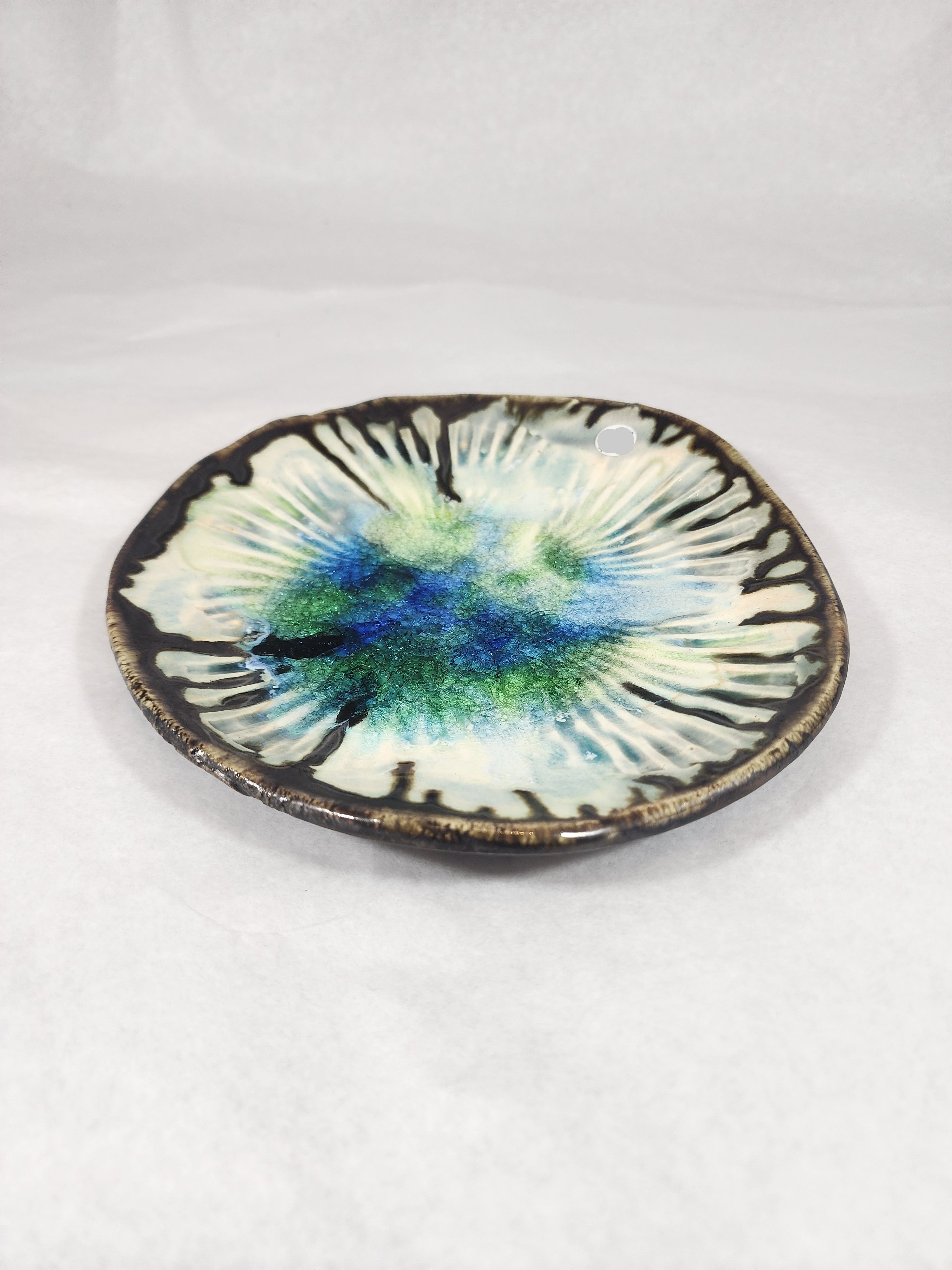 Blue/Green with Drips Plate