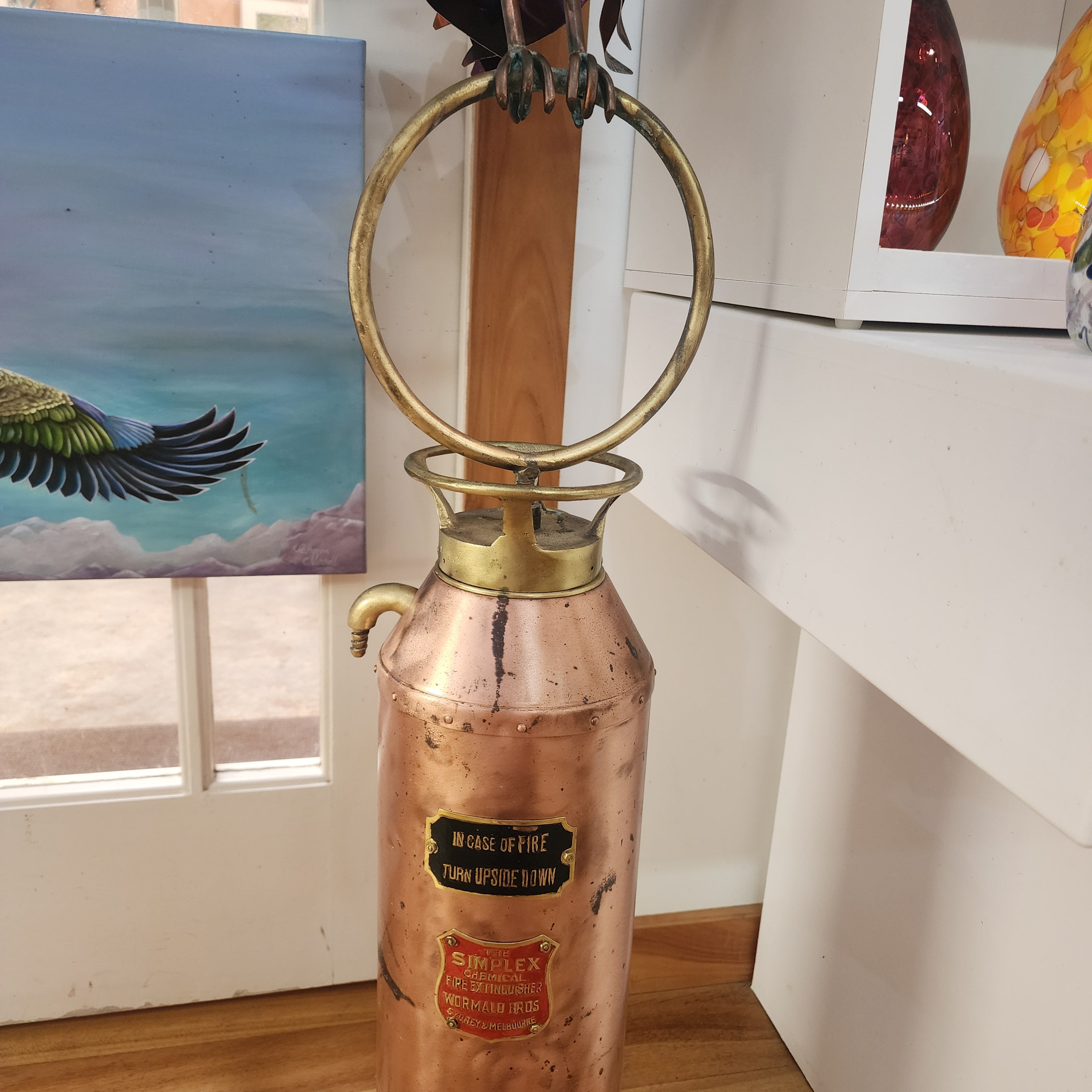 Rooster on Fire Hydrant