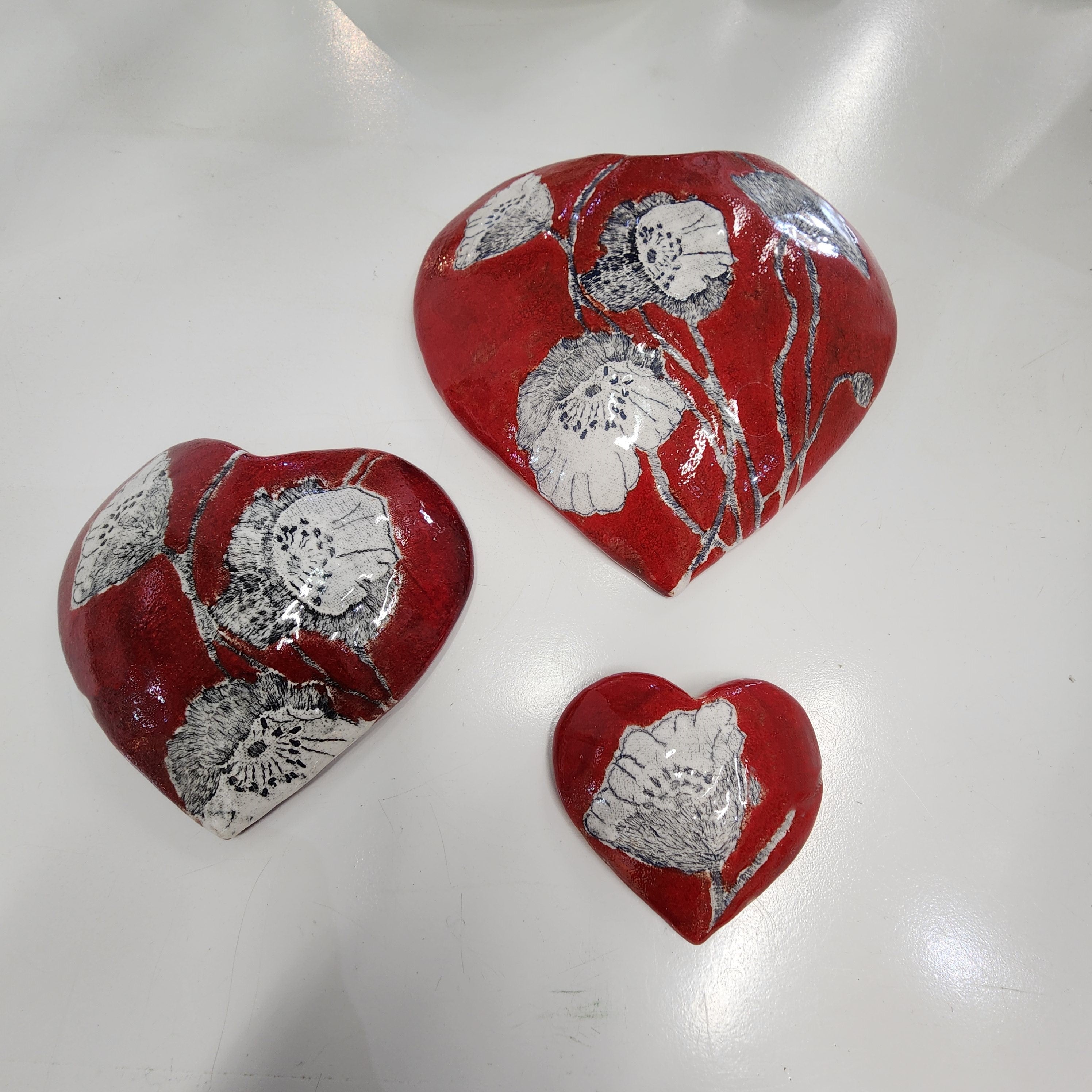 Hearts - Ceramic Wall Hanging