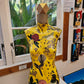 Yellow Bird Mannequin with Lamp