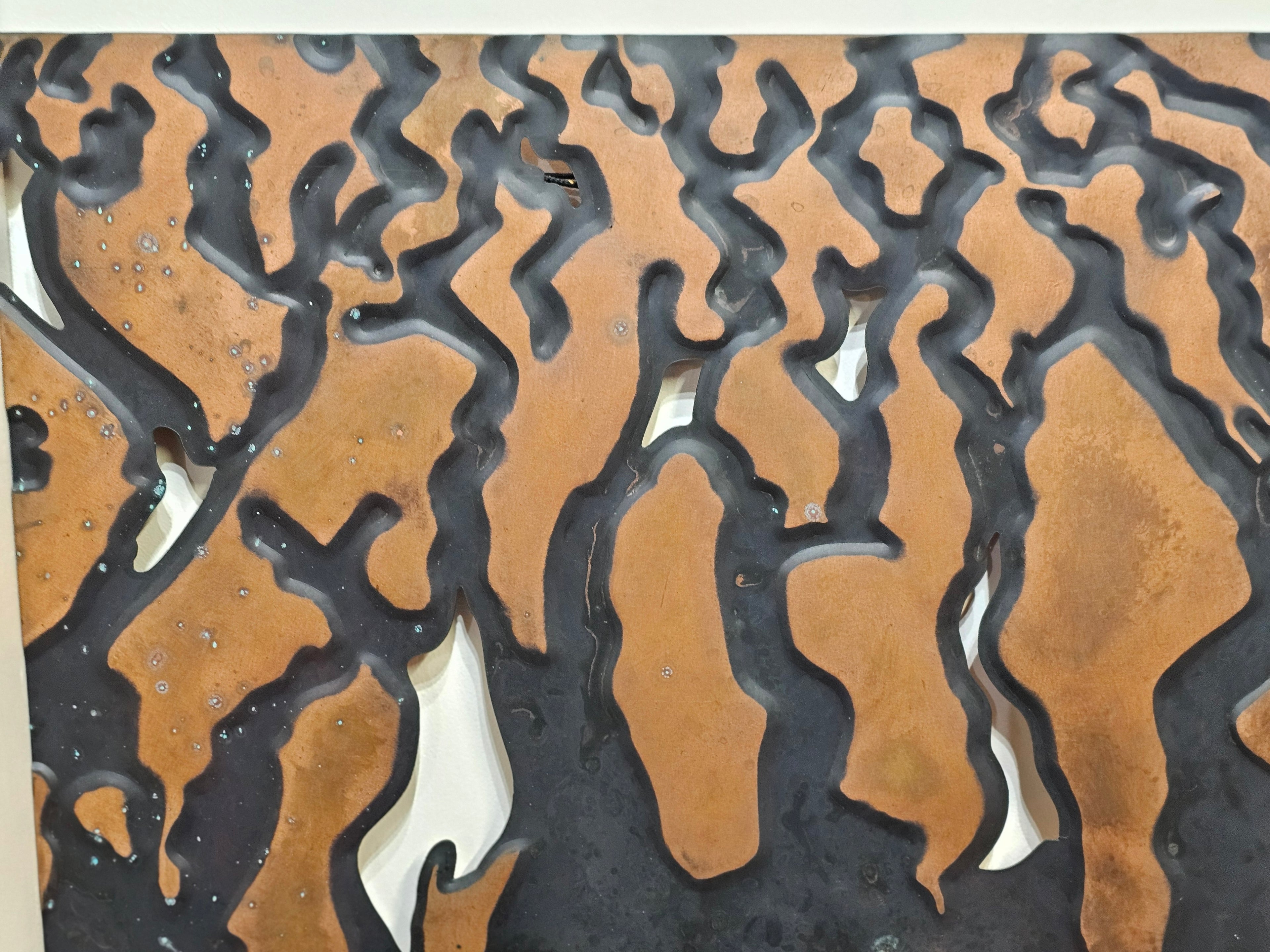 Red Beach - Copper Panels by Rob Onnes