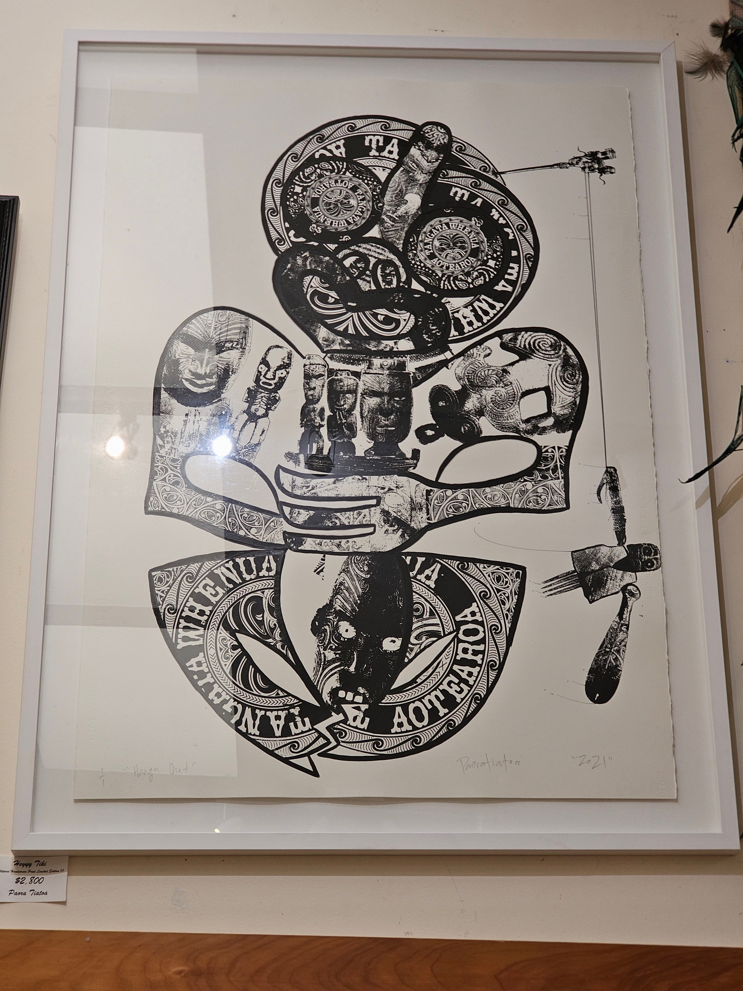 Hangn Out - A1 Framed Digital Print