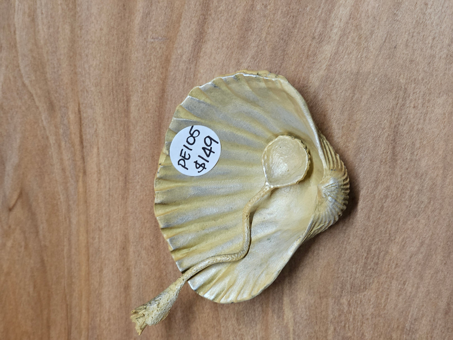 Seashell Salt Dish with spoon