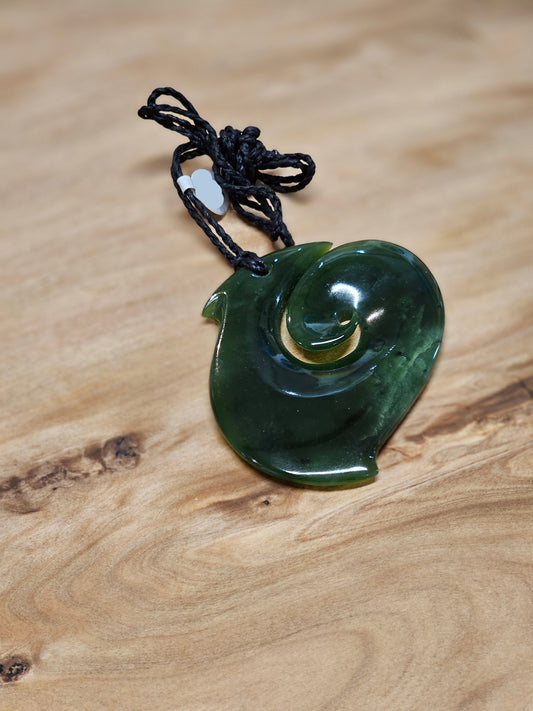 Koru Hook Pendant - Pounamu
