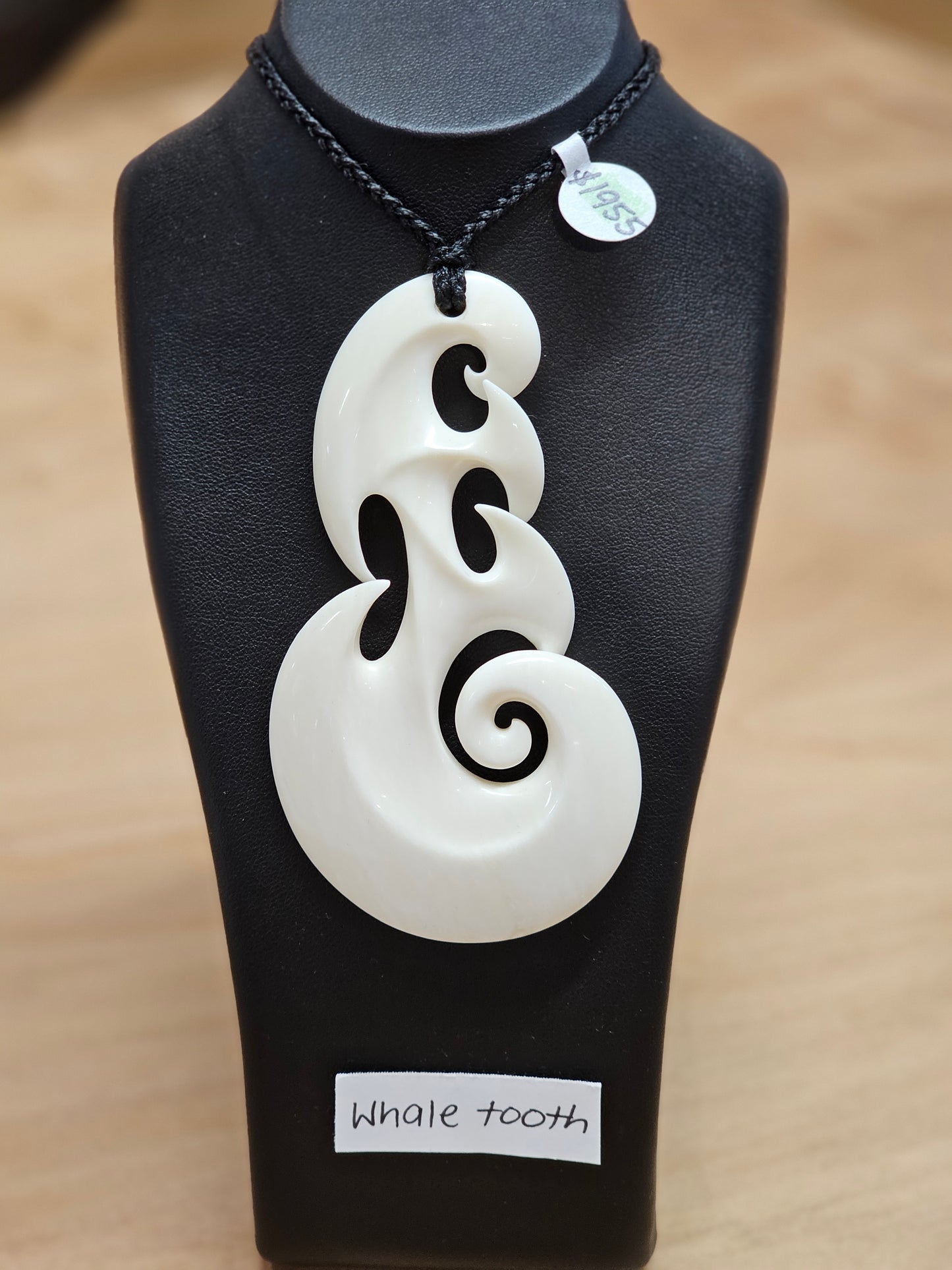 Whale Tooth Koru Pendant