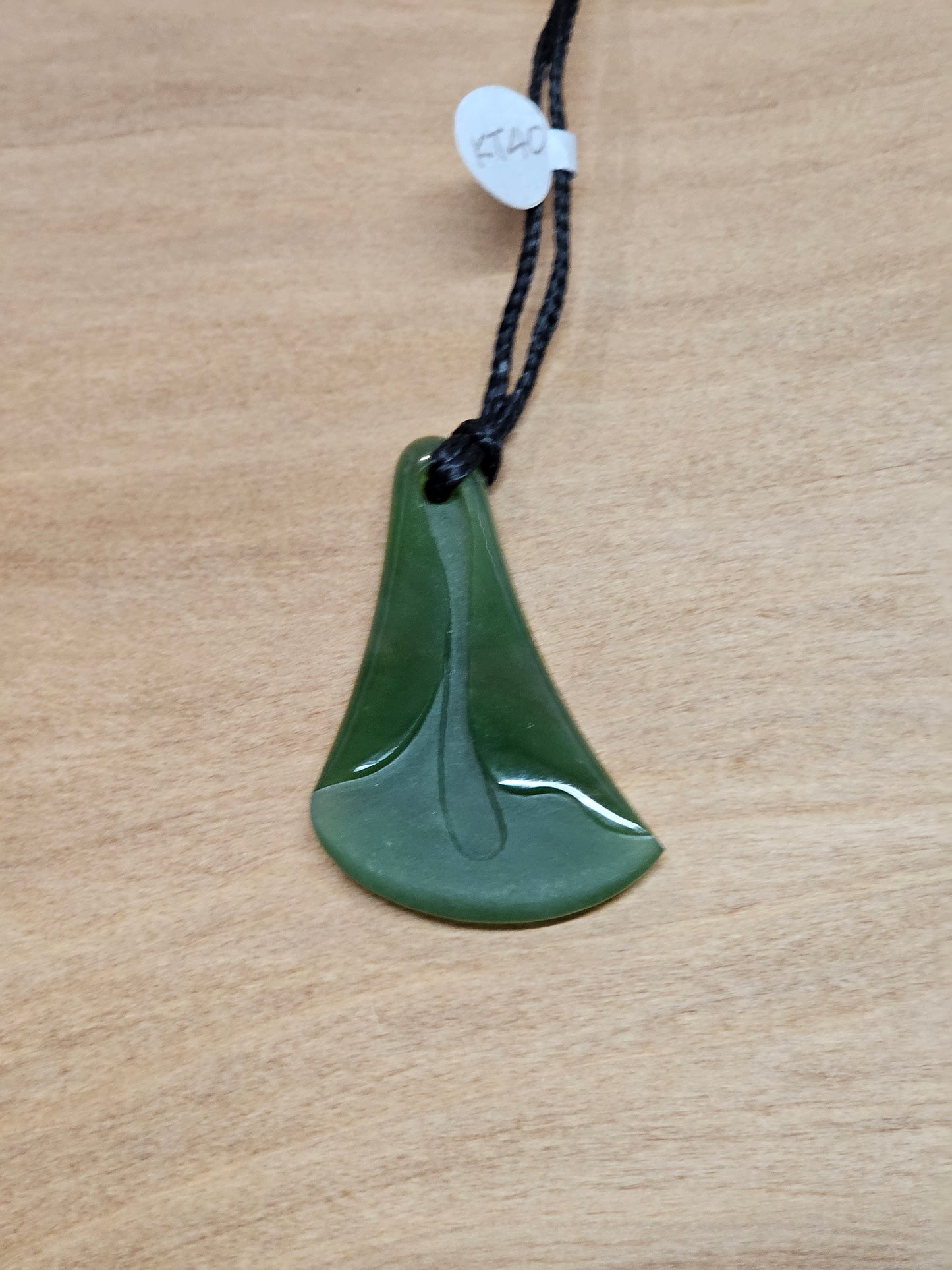 Greenstone Lily Pendant