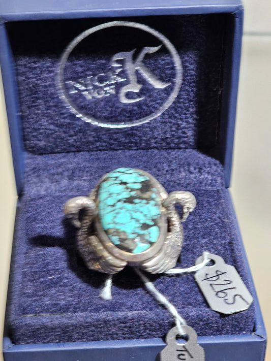 Turquoise Swan Ring