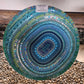 Teal Mosaic Bird Bath