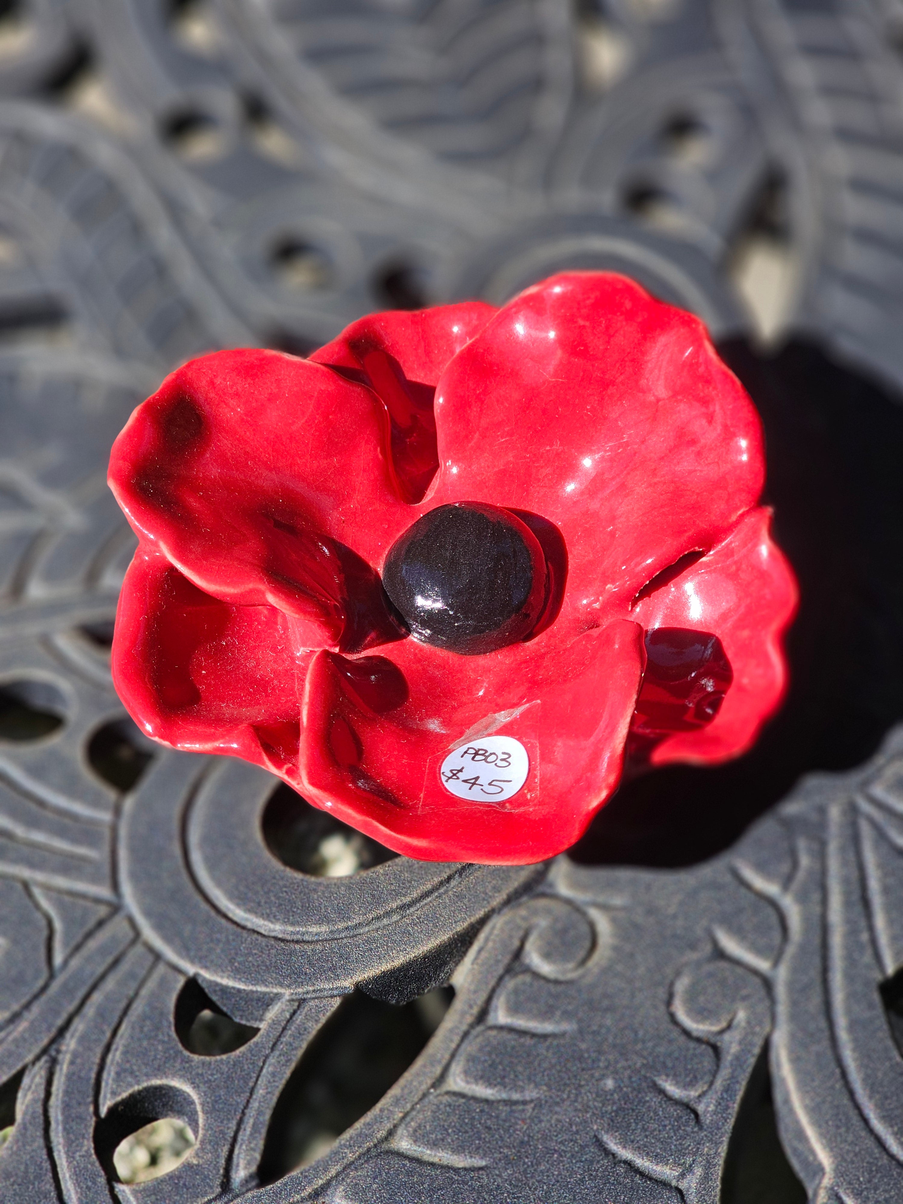 Ceramic Poppy