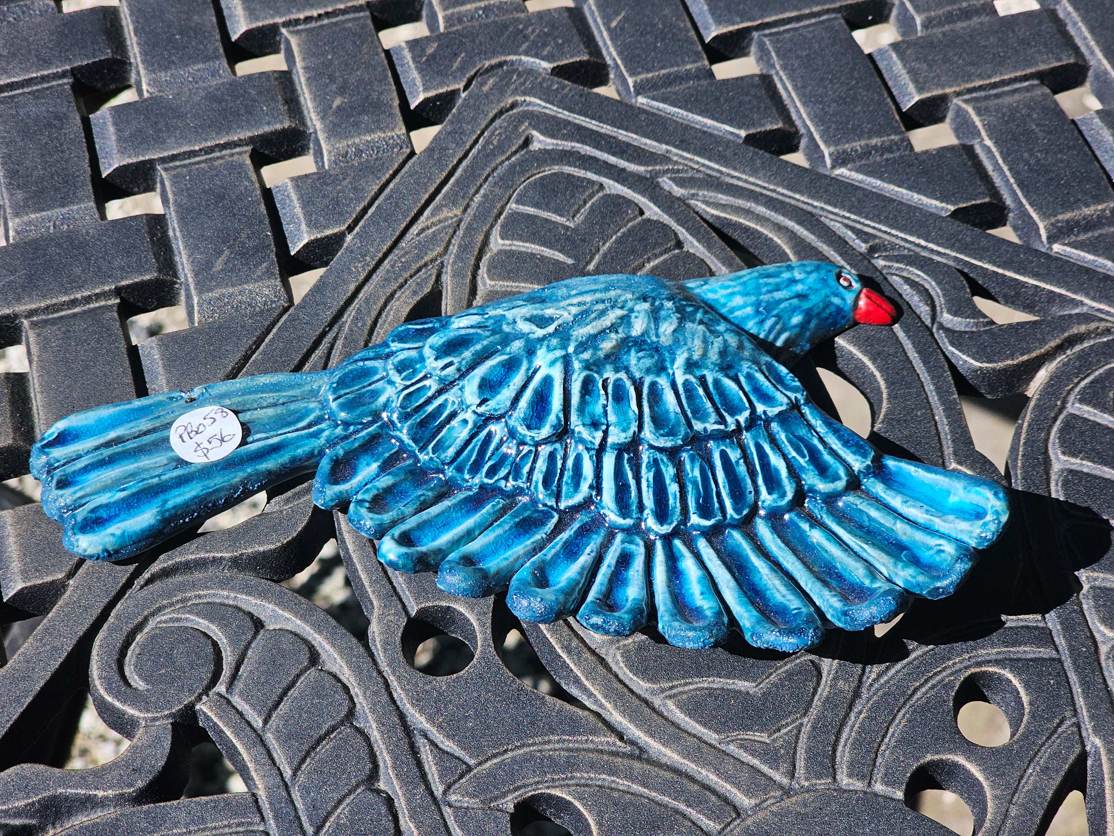 Flying Kereru Wing Down - Ceramic