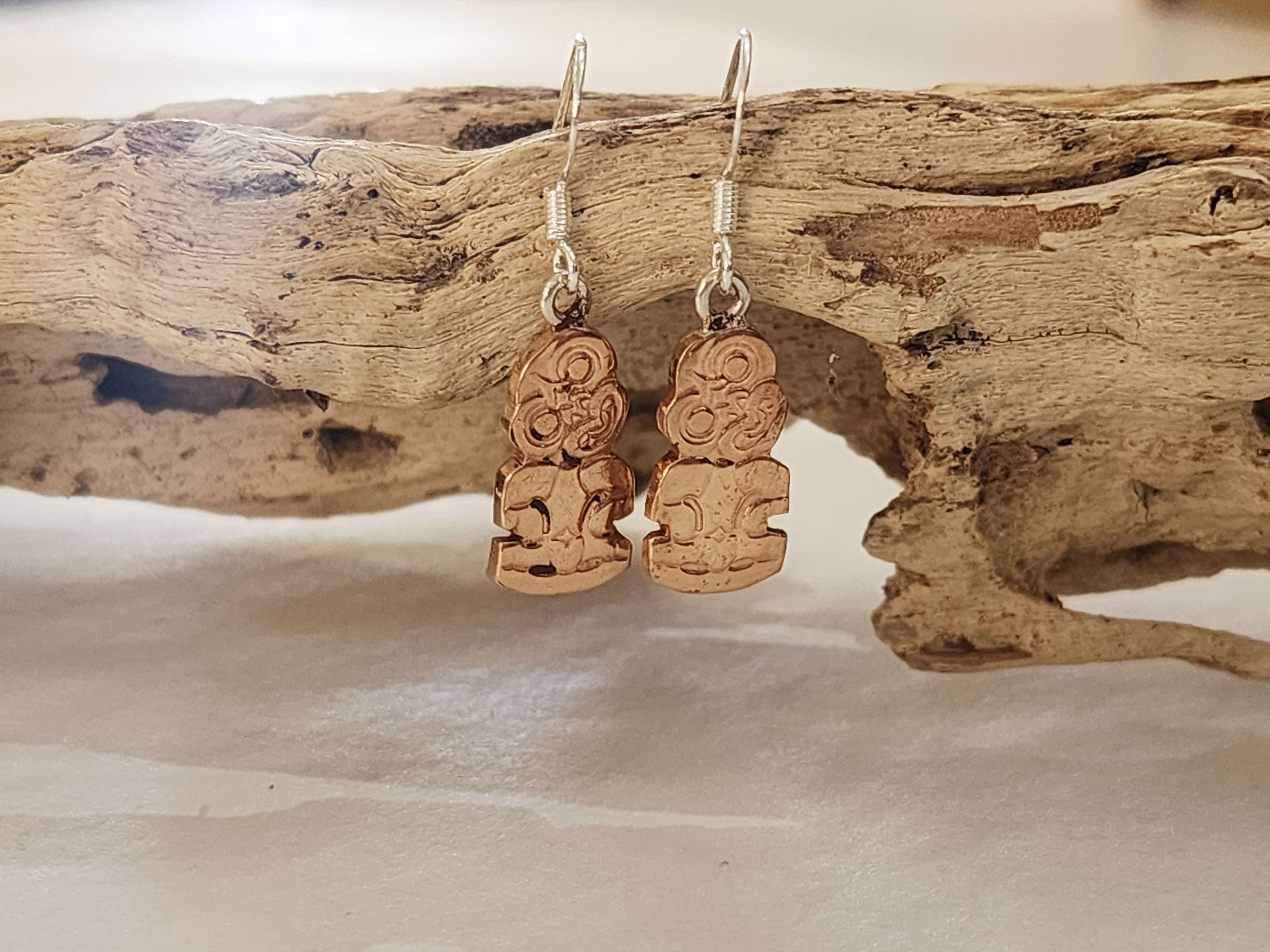 Tiki Coin Earring