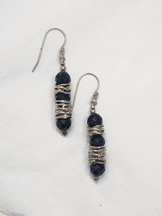 Black Obisidian Earring
