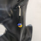 Dichroic Fused Teardrop Earring