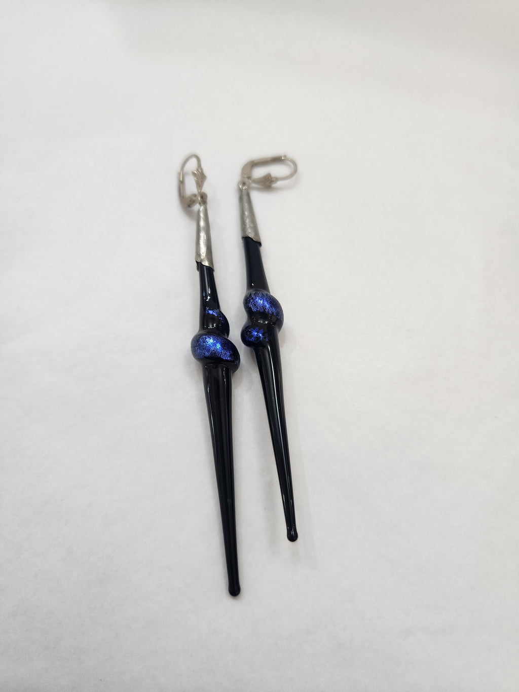 Dichroic Long Fused Longdrop Earring