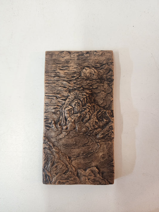 Piha Black Sand - Bas Relief Tile