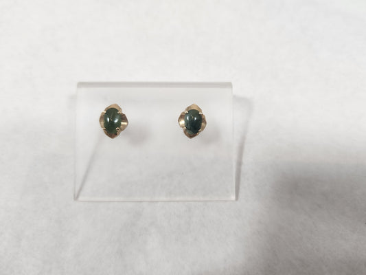 Pounamu - 9ct Gold Studs