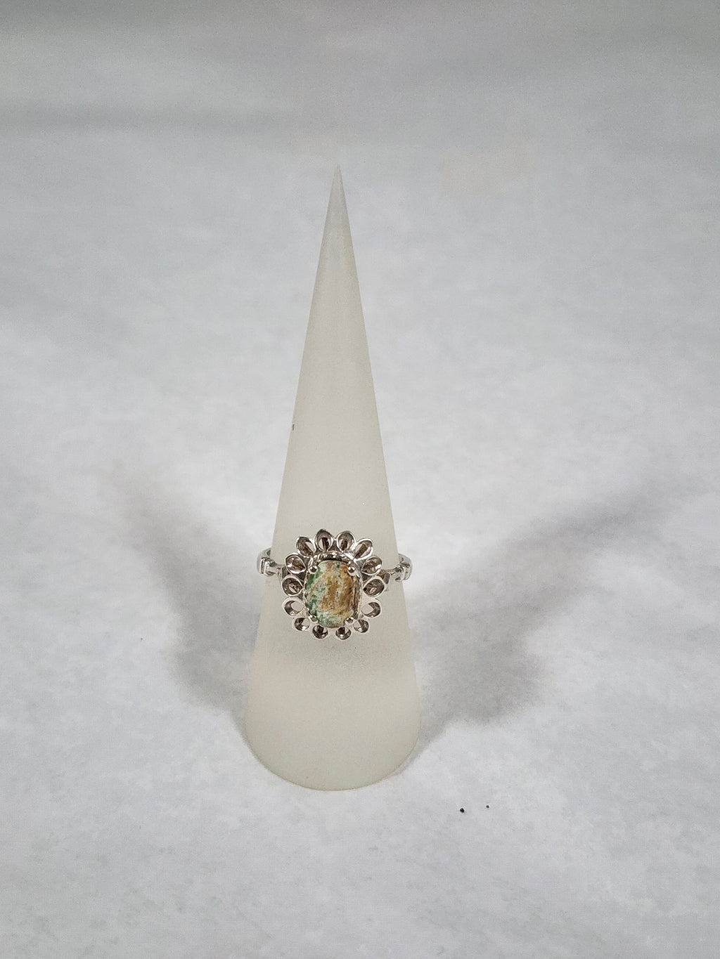 Pounamu Princess Cut - Ring