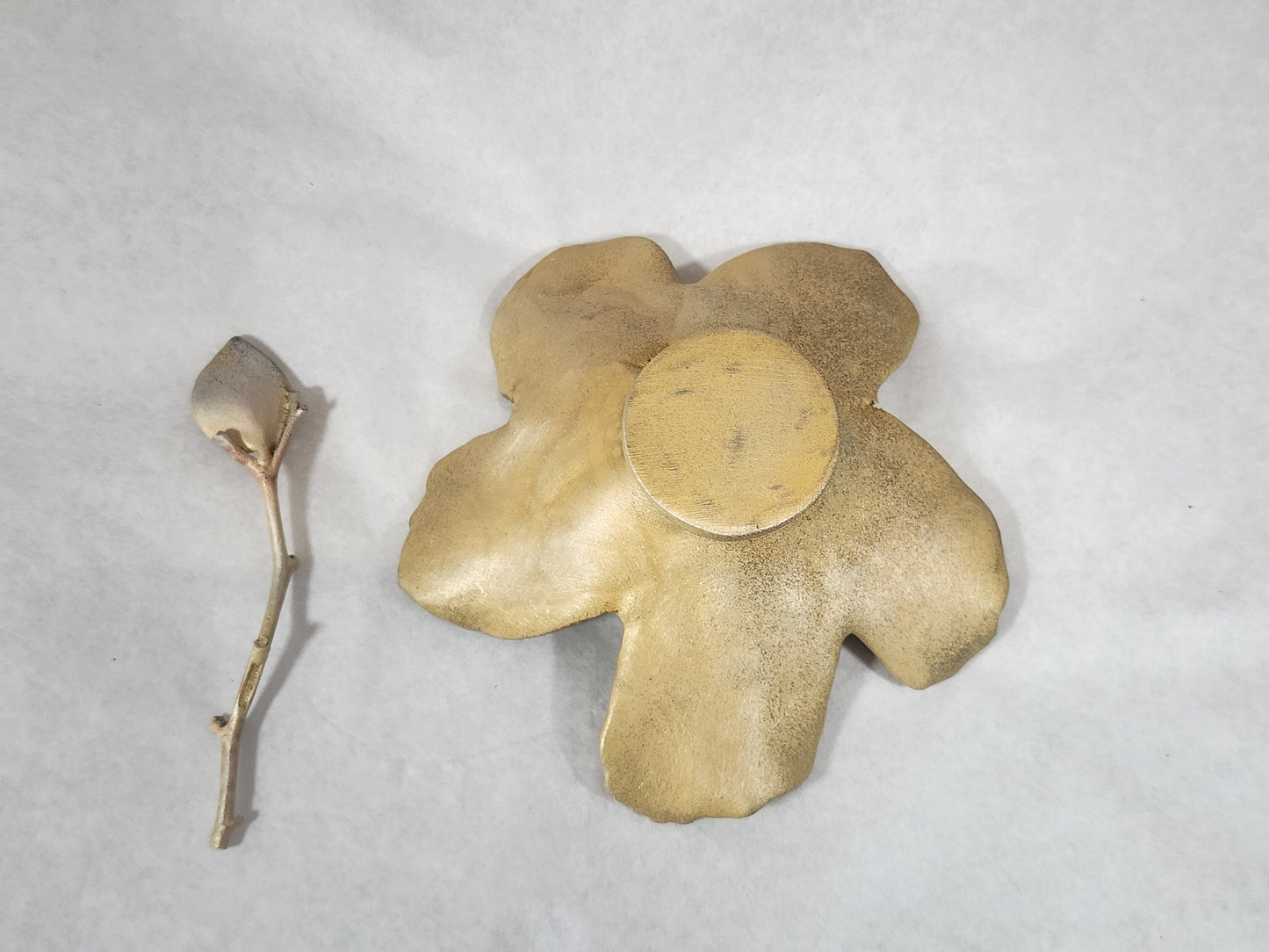 Flower Salt Dish with Spoon
