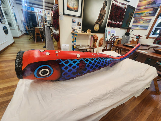 Blue and Red Fish