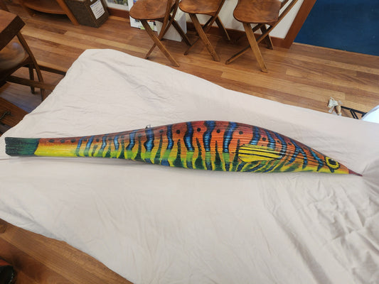Yellow, Orange, Blue Fish