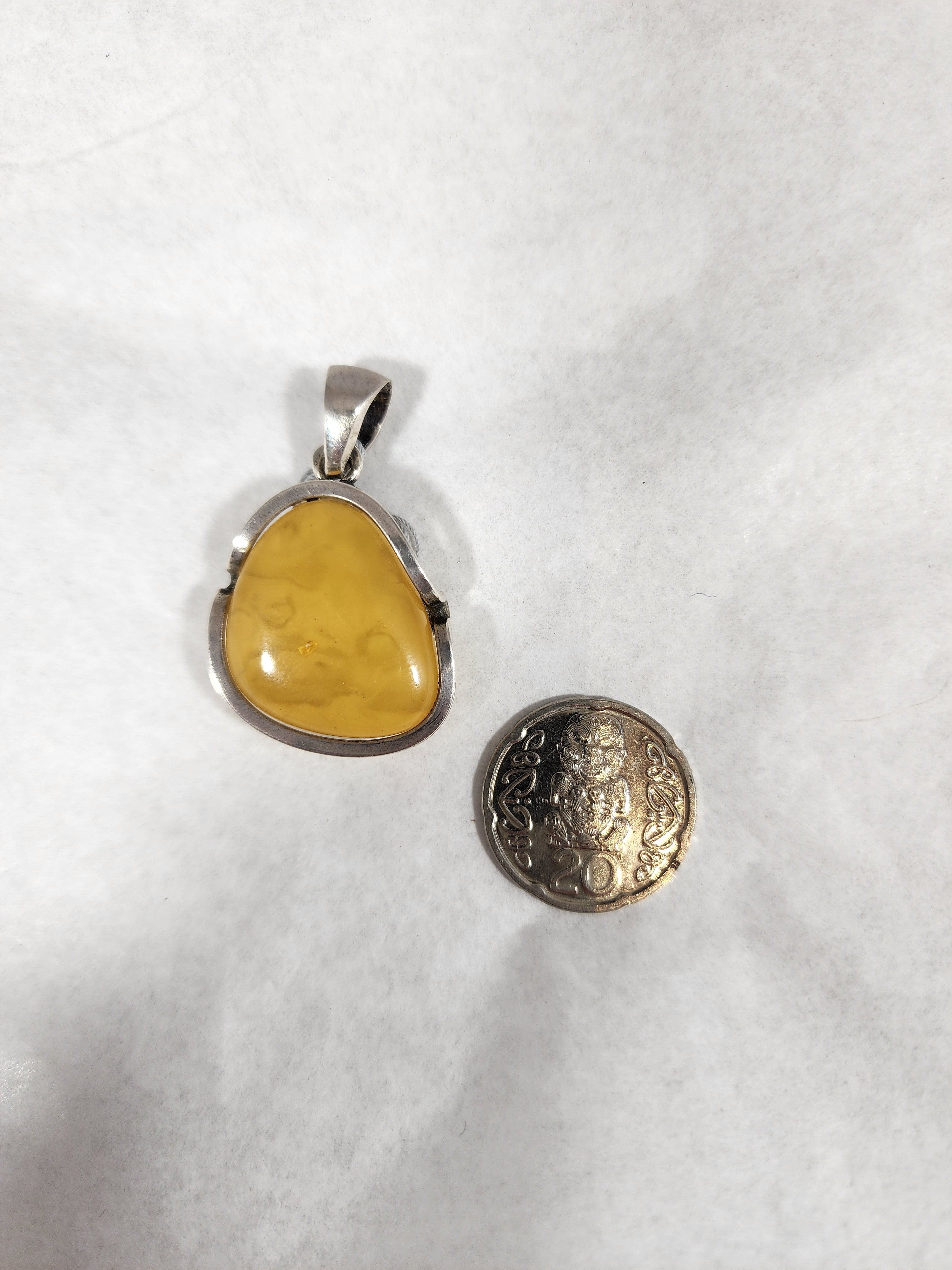Yellow Amber - Pendant