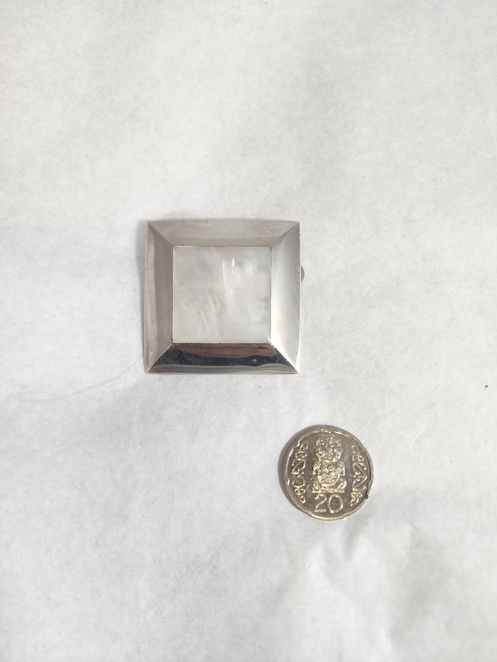 Mother of Pearl Square -  Pendant