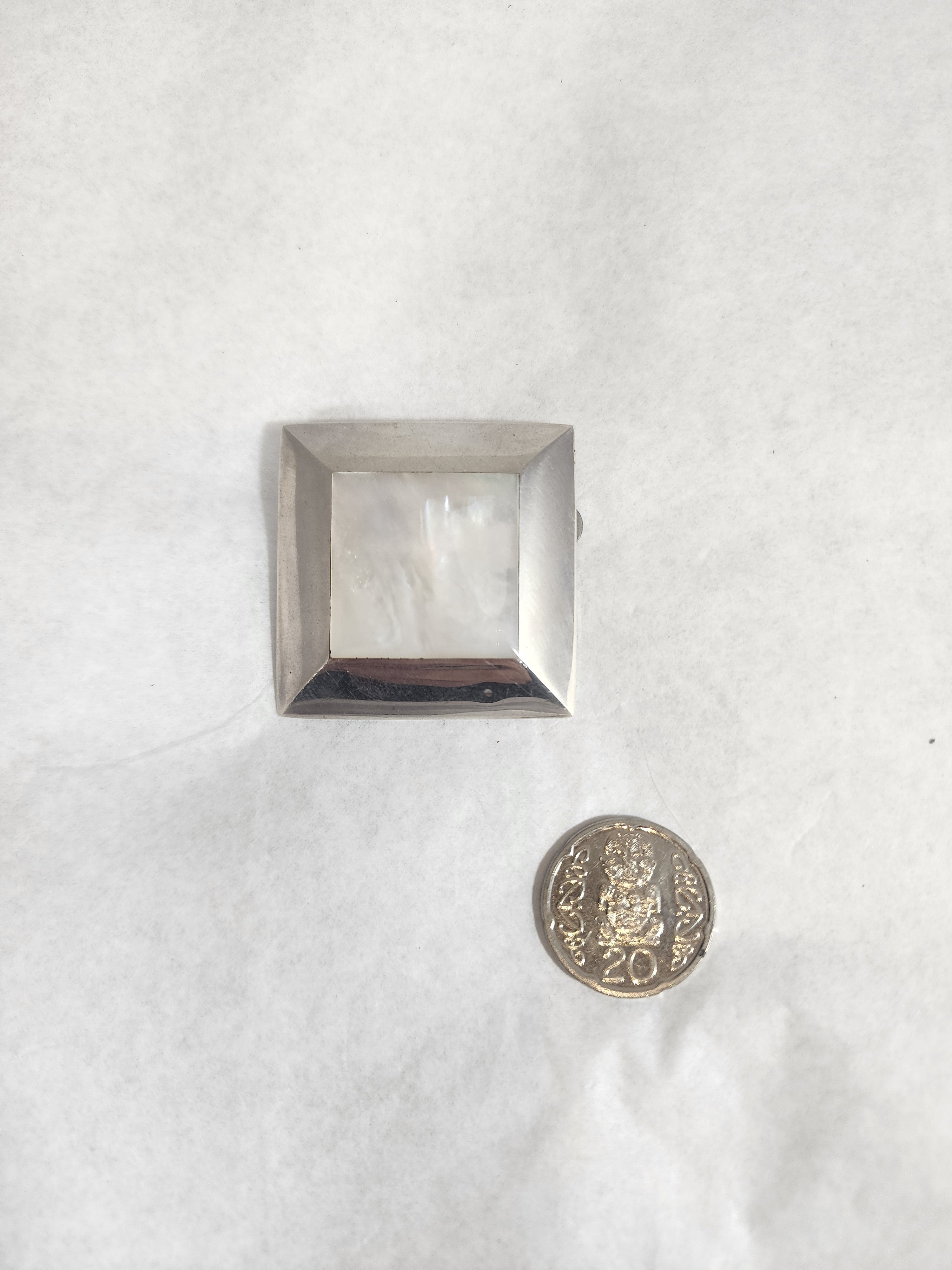 Mother of Pearl Square -  Pendant